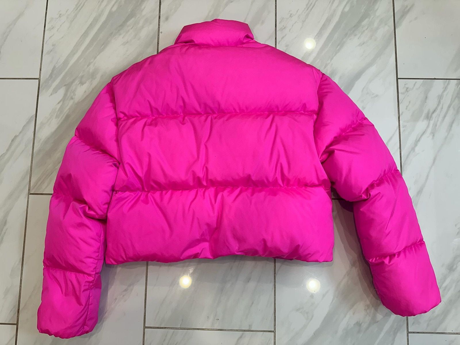 Designer × Palm Angels Palm Angels Pink Cropped Jacket Size XS / US 0-2 / IT 36-38 - 3 Thumbnail