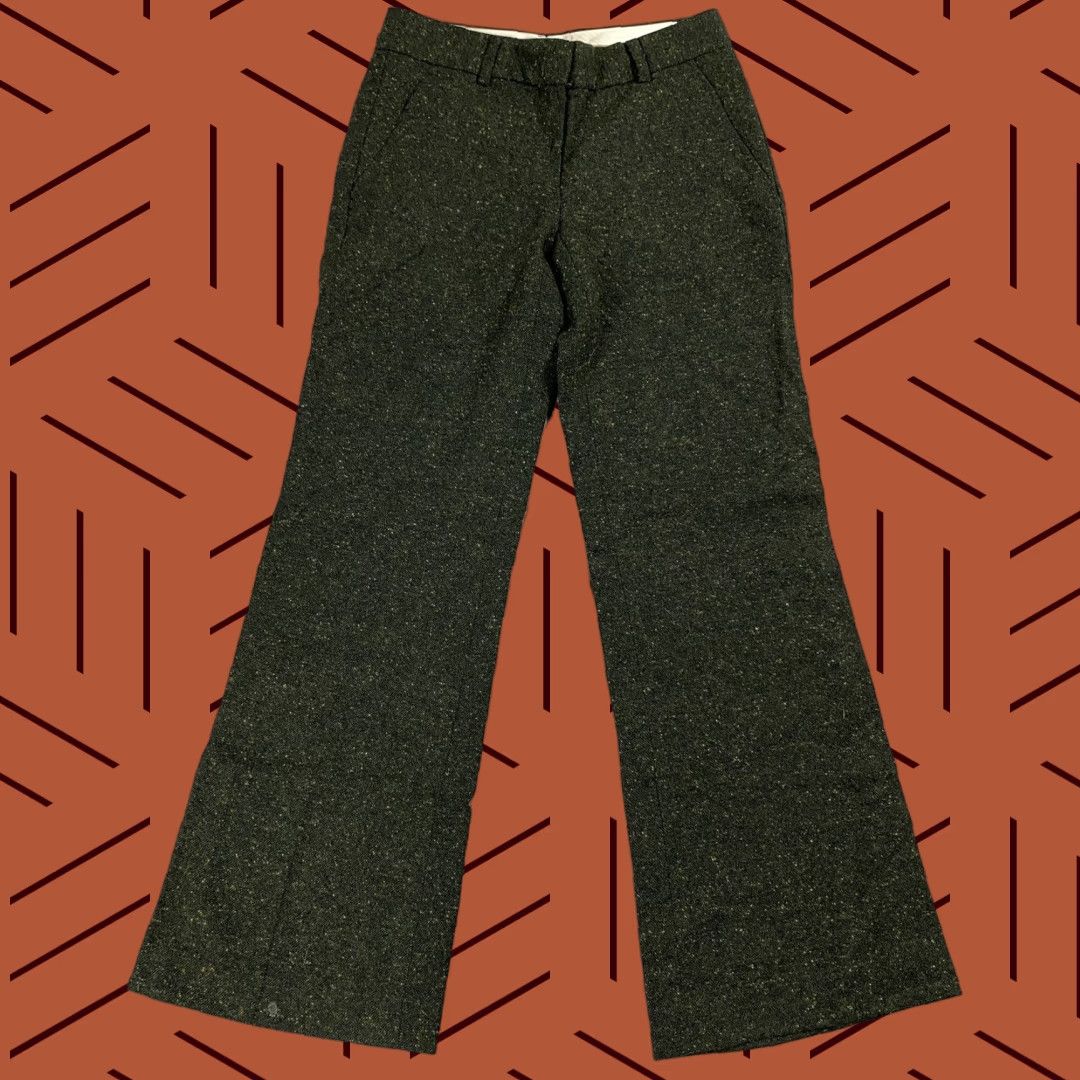 Theory THEORY DRESS PANTS Multicolor Wool Blend Tweed Wide-Leg 27 Regular Flat Front Womens Size 27" / US 4 / IT 40 - 1 Thumbnail