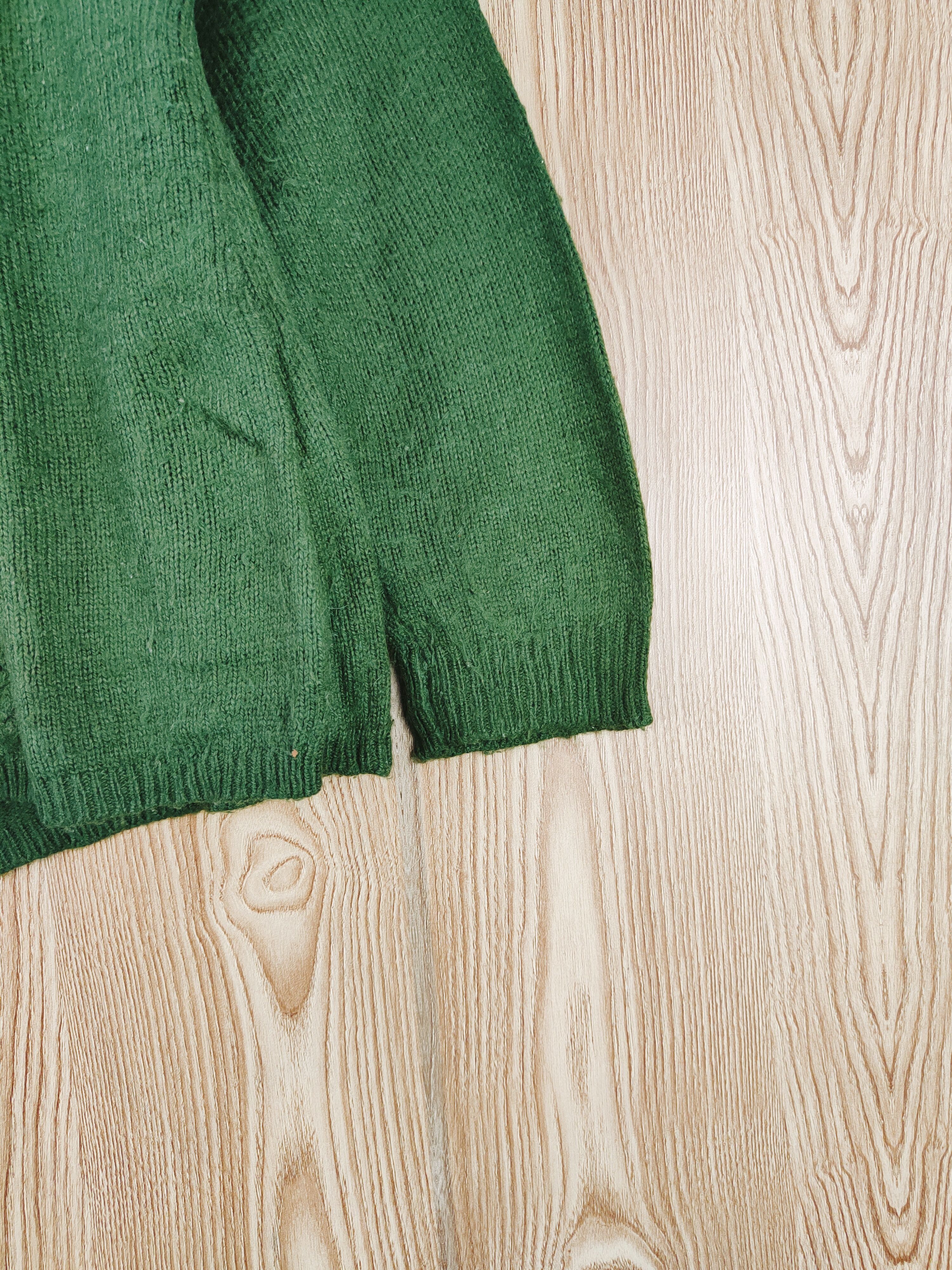 Aran Isles Knitwear × Japanese Brand × Vintage Cloudnine Green Knitwear Sweatshirts #W564 Size M / US 6-8 / IT 42-44 - 6 Thumbnail