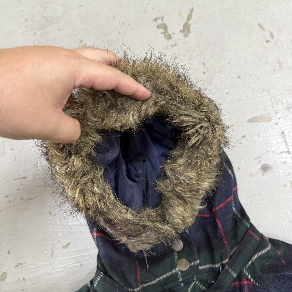 Beauty Beast Japanese Plaid Jacket Fur Hoodie Double Breasted Jacket Size US M / EU 48-50 / 2 - 4 Thumbnail