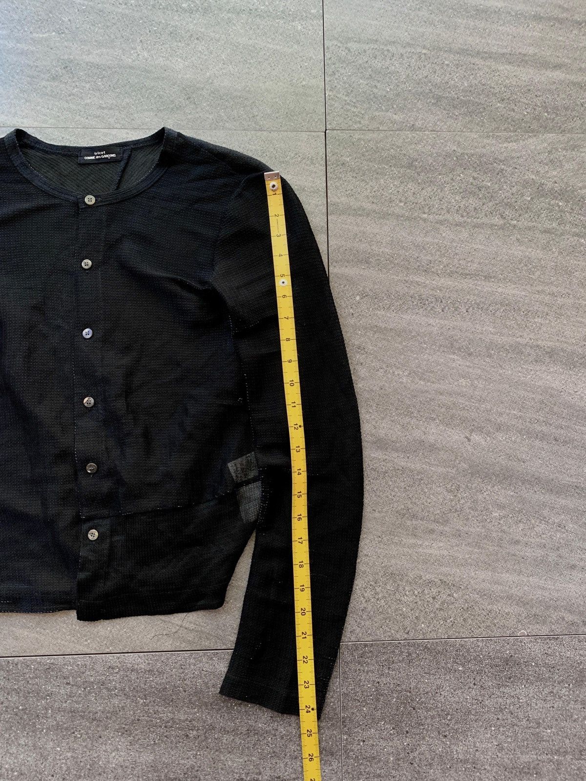 Comme des Garcons FREE TAX! Tricot Textured Polyester Cardigan Jacket Size US S / EU 44-46 / 1 - 14 Thumbnail