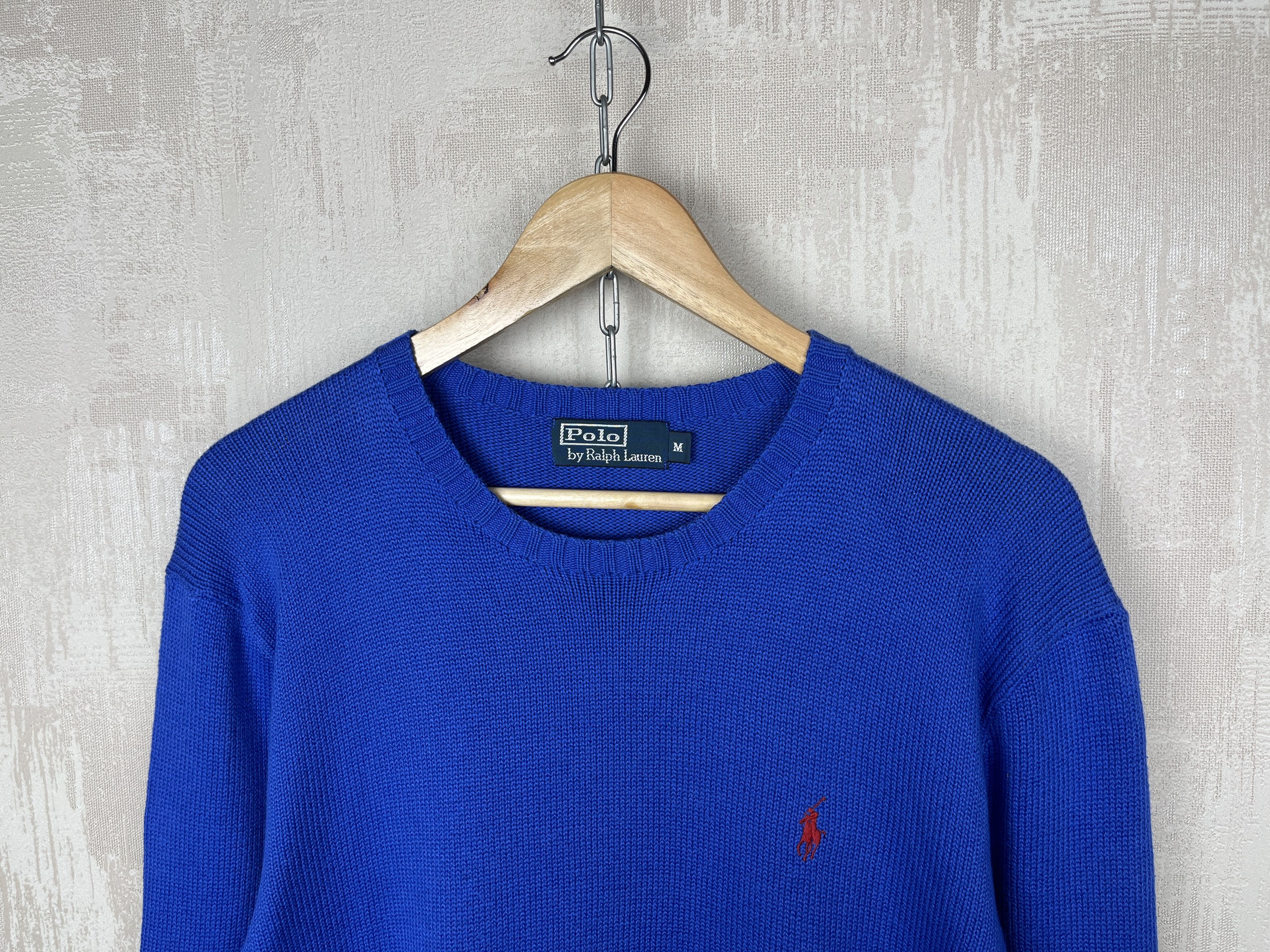 Polo Ralph Lauren × Ralph Lauren × Vintage Vintage Polo by Ralph Lauren Crew Neck Cotton Sweater Size US M / EU 48-50 / 2 - 3 Thumbnail
