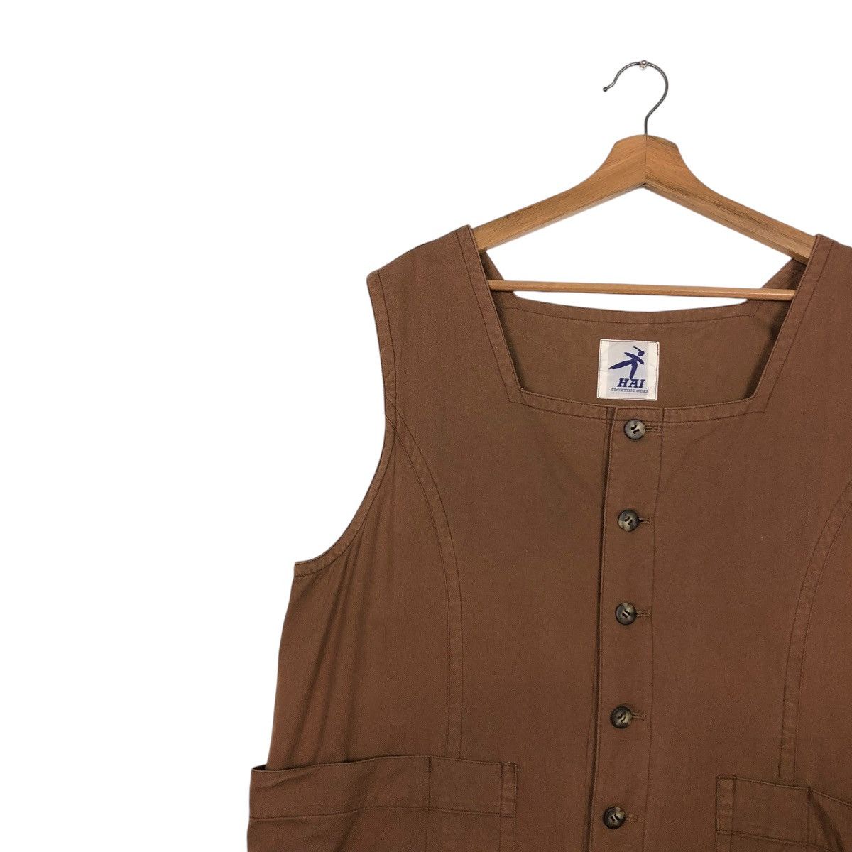 Issey Miyake 🔥VINTAGE COVERALL WORKER SLEEVELESS HAI SPORTING GEAR Size US 42 / EU 58 - 6 Thumbnail