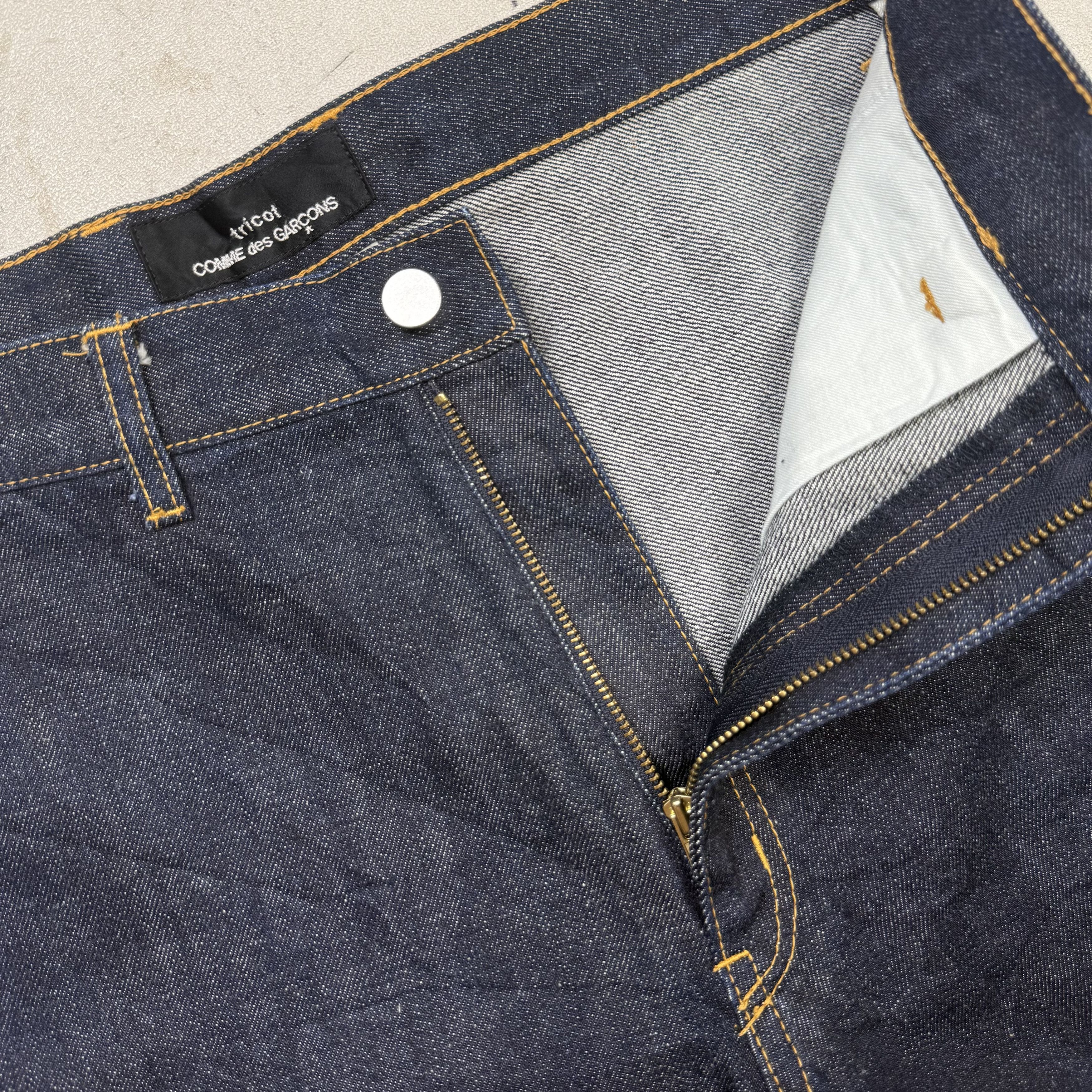 Comme des Garcons AD2006 Tricot Comme Des Garcons Wide Leg Baggy Denim Size US 32 / EU 48 - 7 Thumbnail
