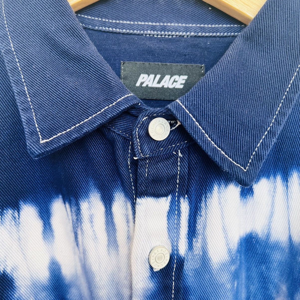 Palace Palace Tie Dye Denim Overshirt Size US L / EU 52-54 / 3 - 10 Thumbnail