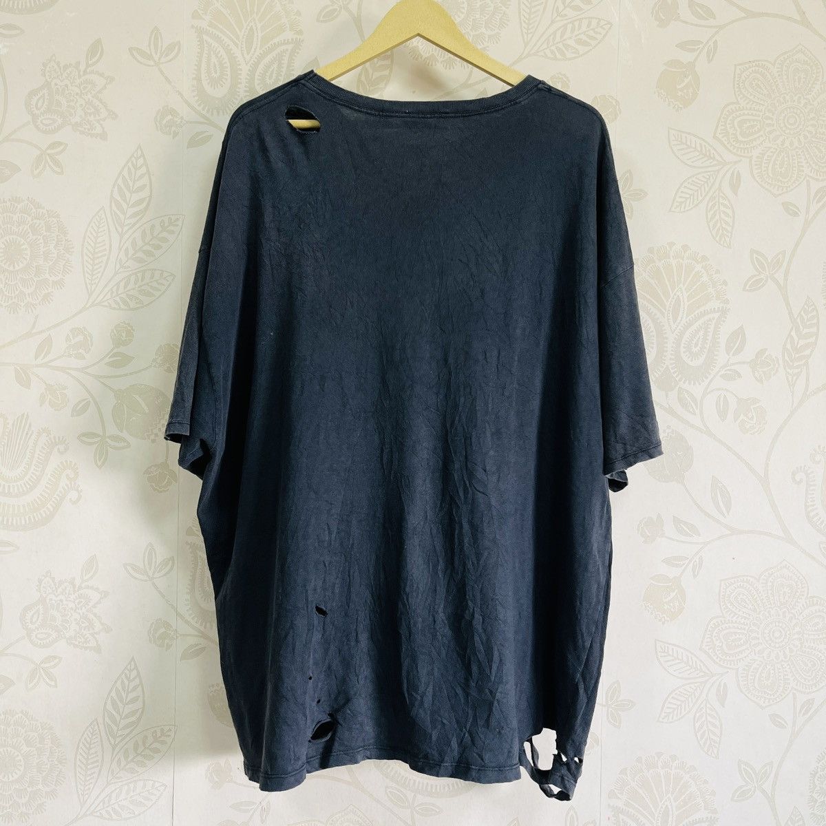 Designer × Zara Distressed Zara LA NY Baggy Ripped TShirt Made In Portugal Size US XL / EU 56 / 4 - 4 Thumbnail