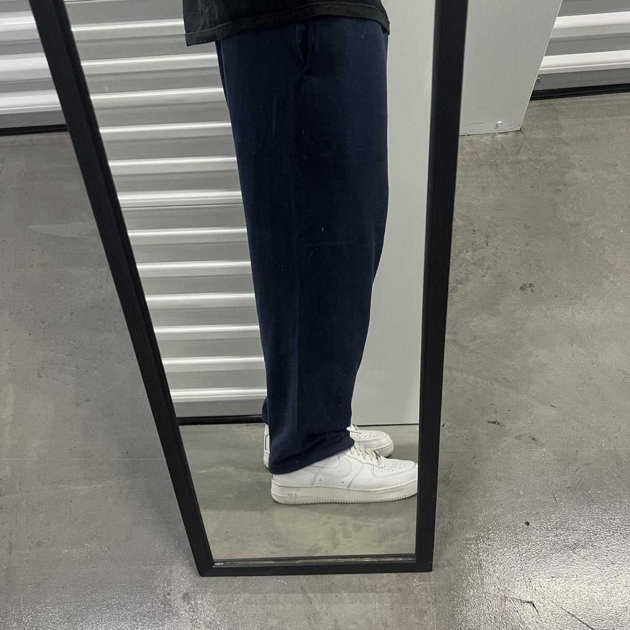 Japanese Brand × Vintage Vintage Y2K/2000s Navy blue Baggy fit Sweatpants ! Size US 32 / EU 48 - 1 Thumbnail