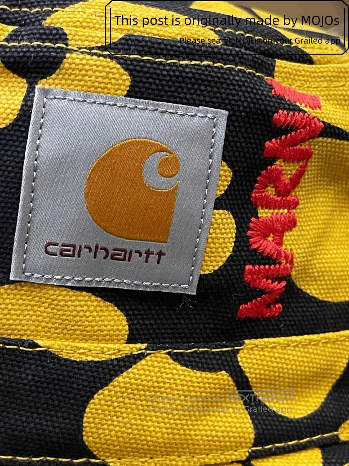 Marni Marni x Carhartt Yellow Flowers Bucket Hat. Size ONE SIZE - 2 Thumbnail