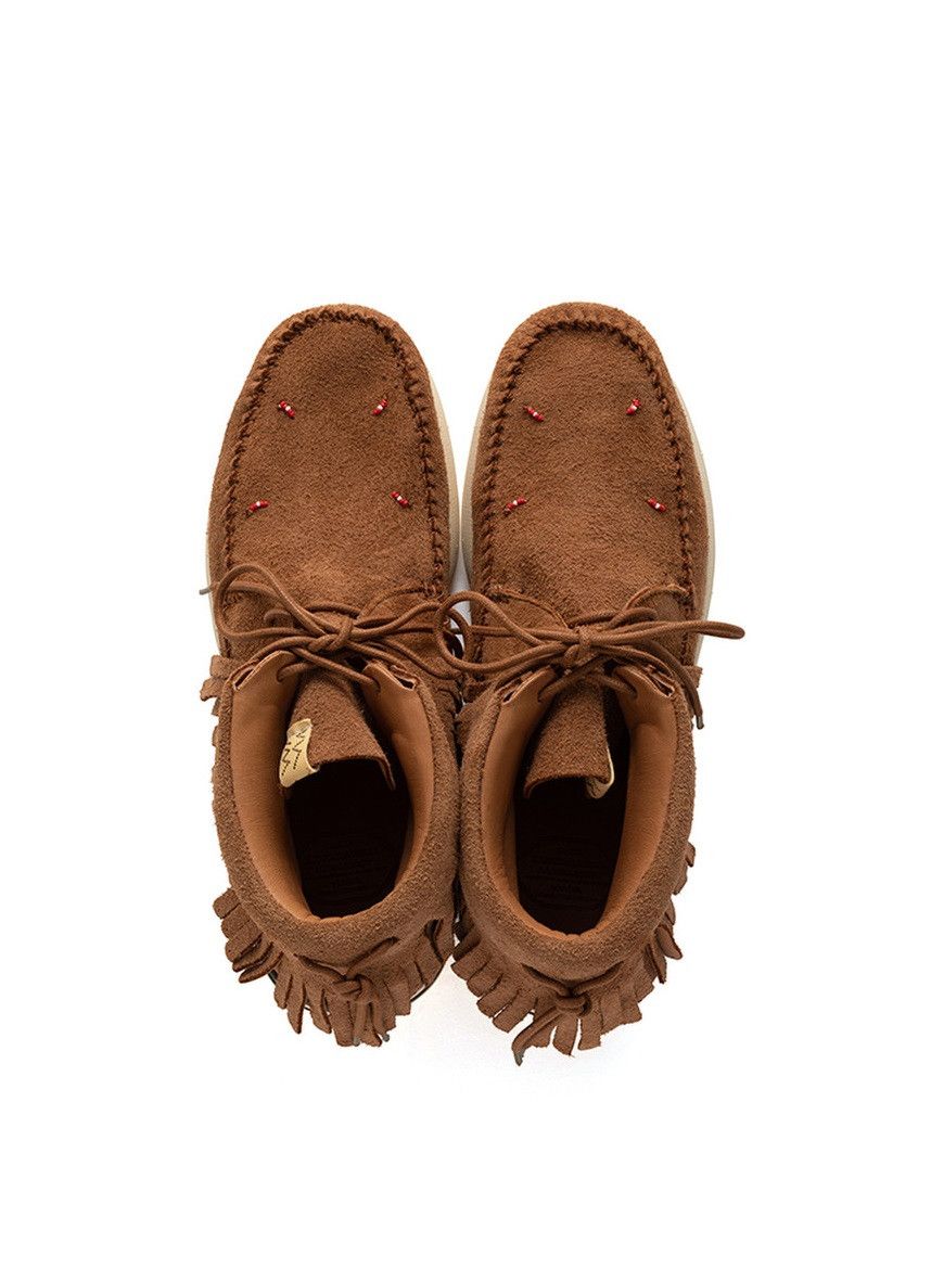 Visvim Visvim FBT Shaman Folk Beaded Sneakers - Light Brown Suede Size US 10 / EU 43 - 2 Thumbnail