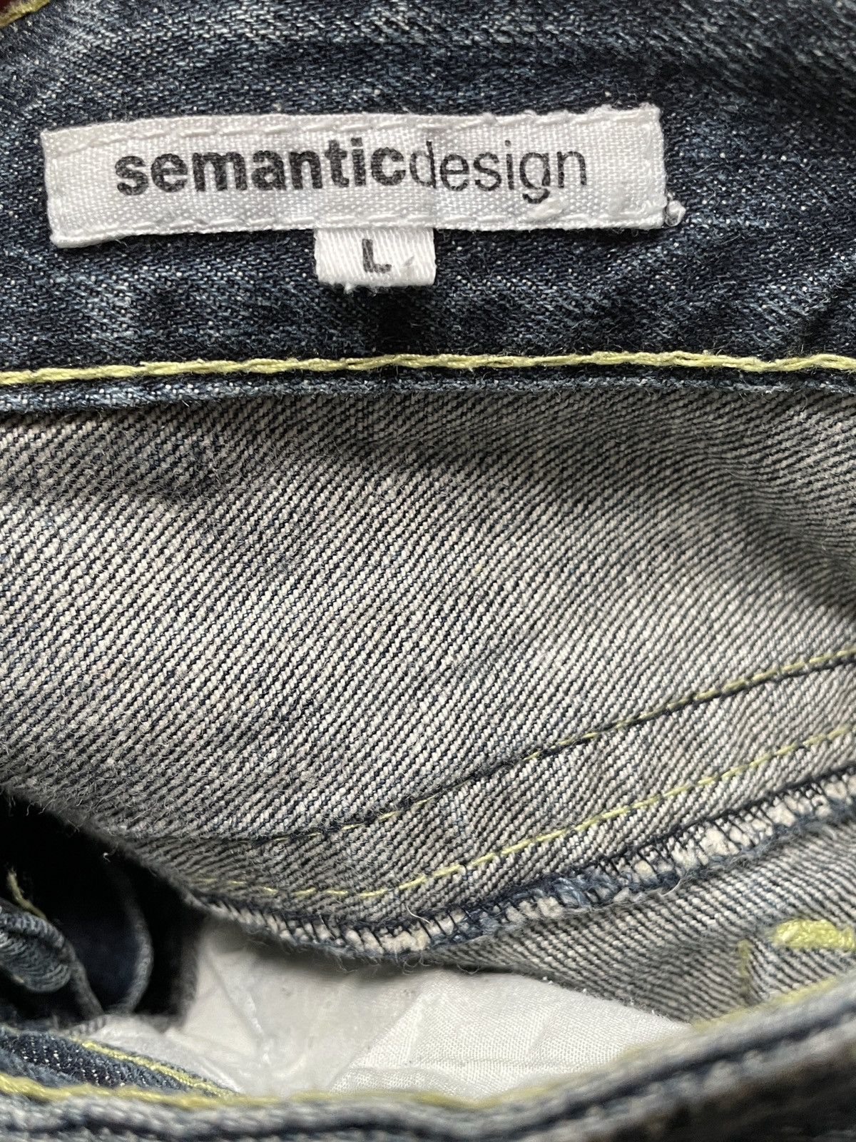 Japanese Brand × semanticdesign Vintage Japanese Brand Semantic Design Jeans 2000s Size US 33 - 10 Thumbnail