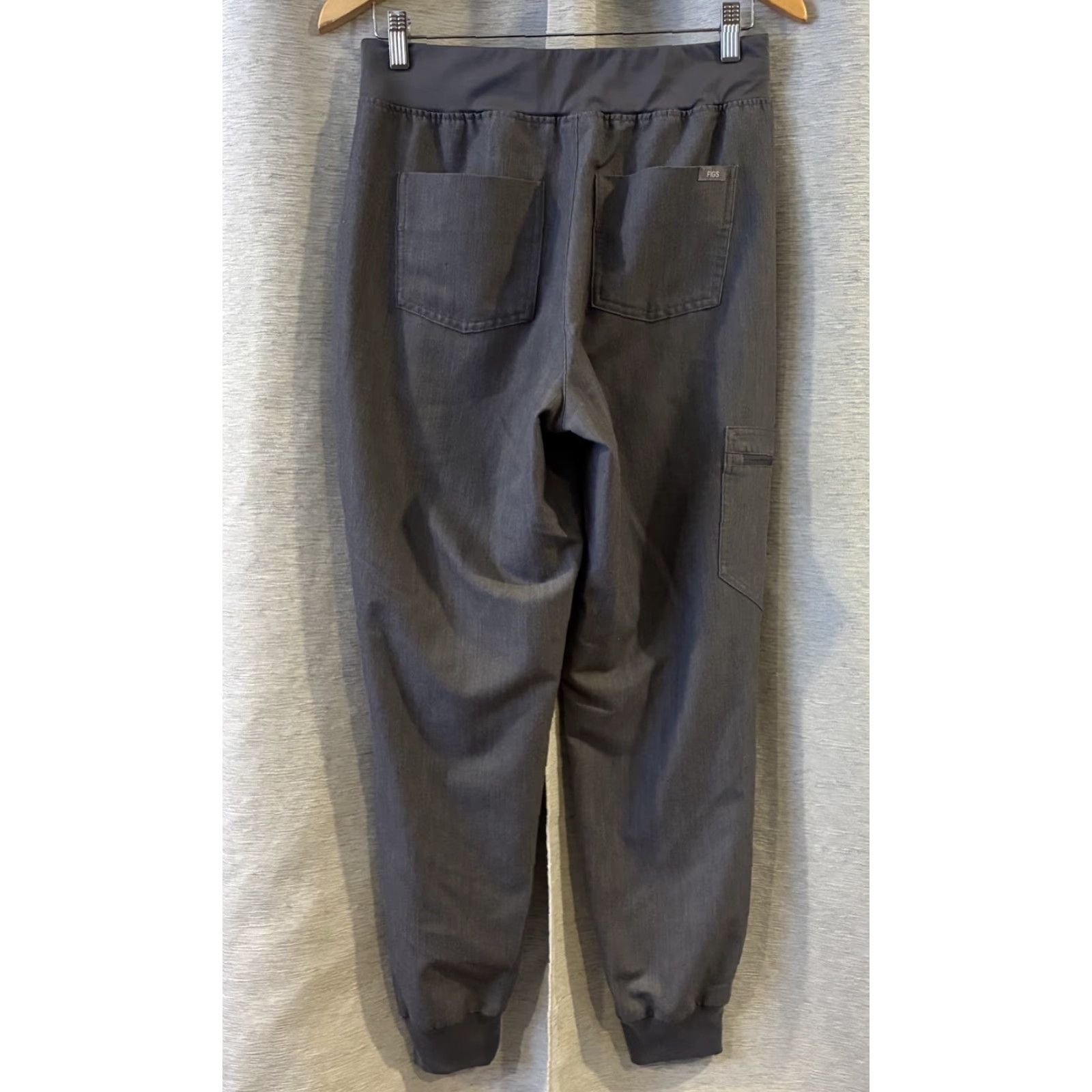 Vintage FIGS Scrub Pants Women Medium Gray Zamora Jogger High Waist Technical Collection Size 32" / US 10 / IT 46 - 3 Thumbnail