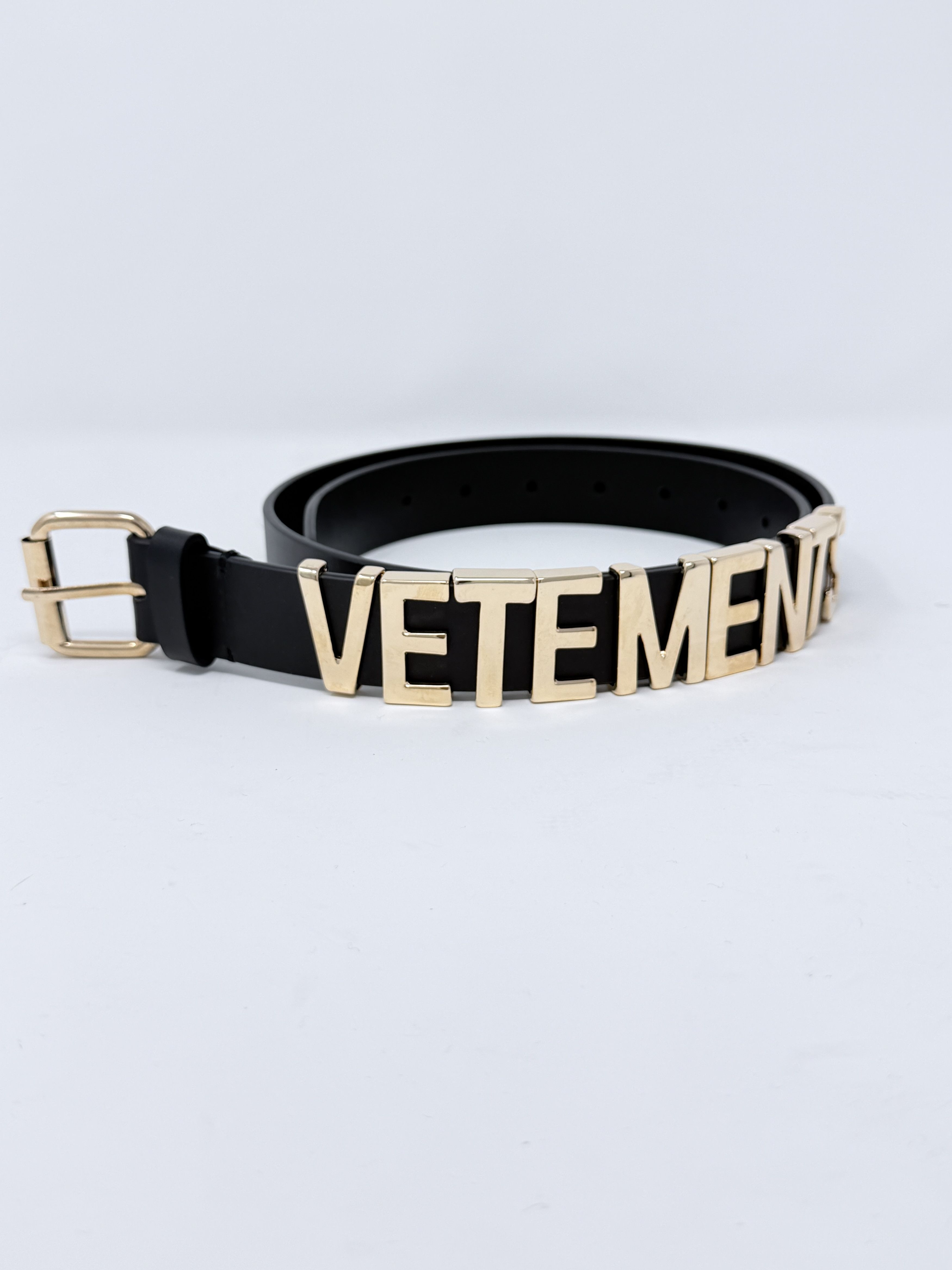 Vetements Vetements Metal Iconic Logo Belt Black Size ONE SIZE - 1 Thumbnail