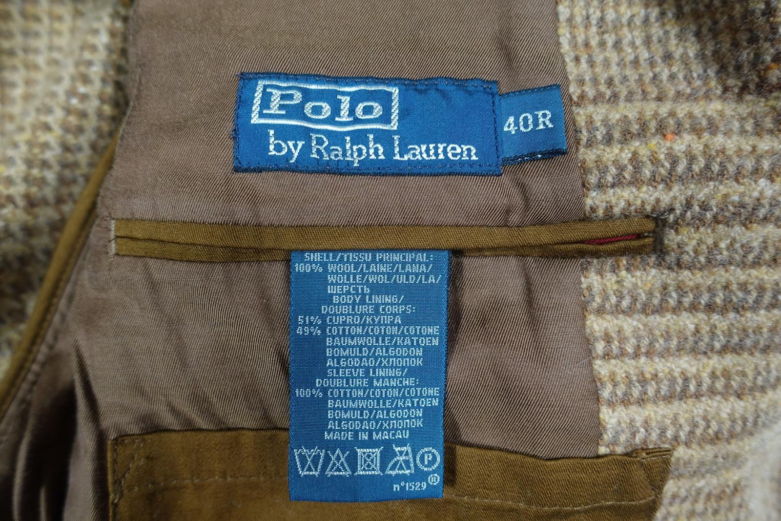 Polo Ralph Lauren Polo Ralph Lauren Blazer Jacket Coat Tweed Herringbone 40 Size 40R - 3 Thumbnail