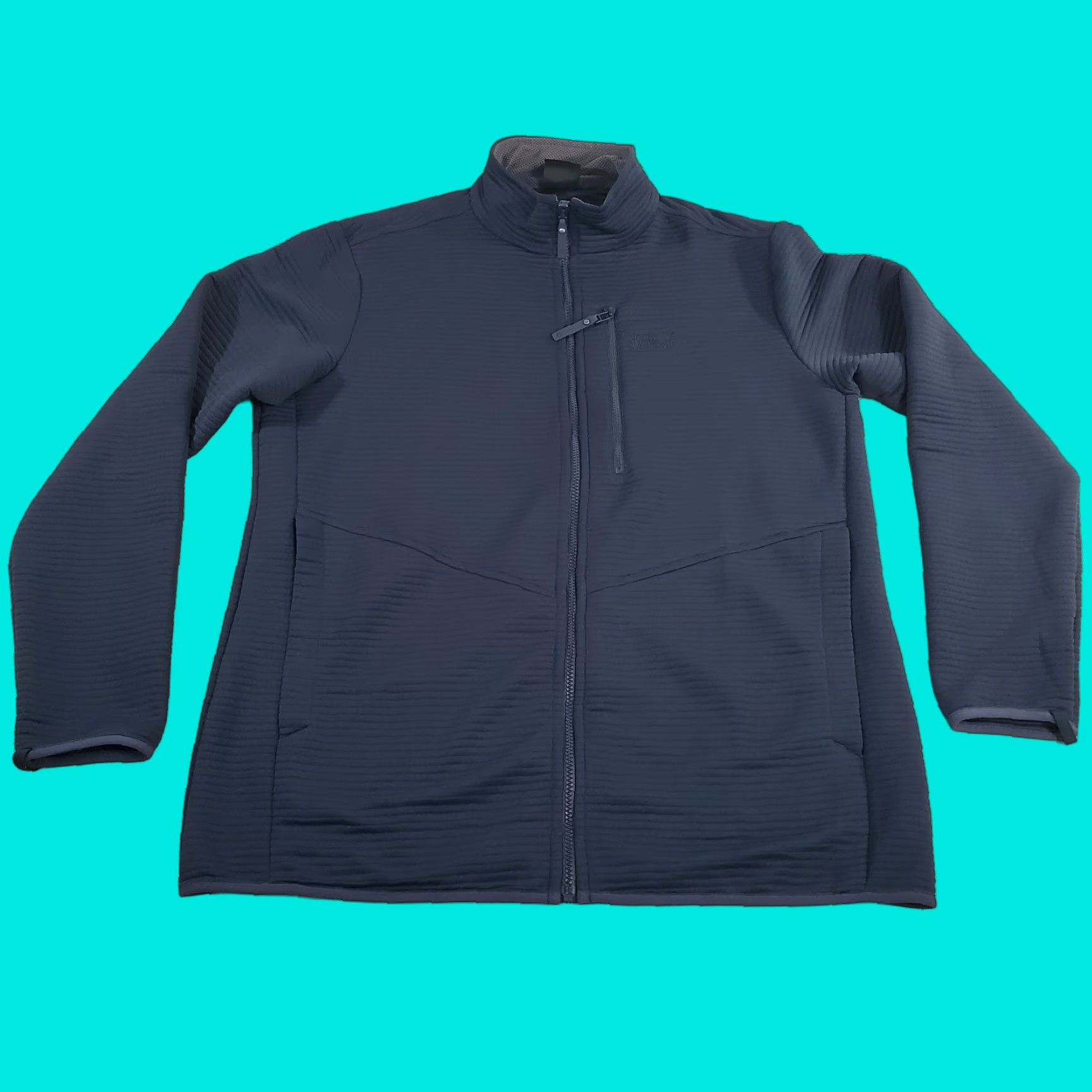 Jack Wolfskin Jack Wolfskin Modesto Jacket Mens 2XL Blue Full Zip Ribbed Lightweight Logo Size US XXL / EU 58 / 5 - 1 Thumbnail
