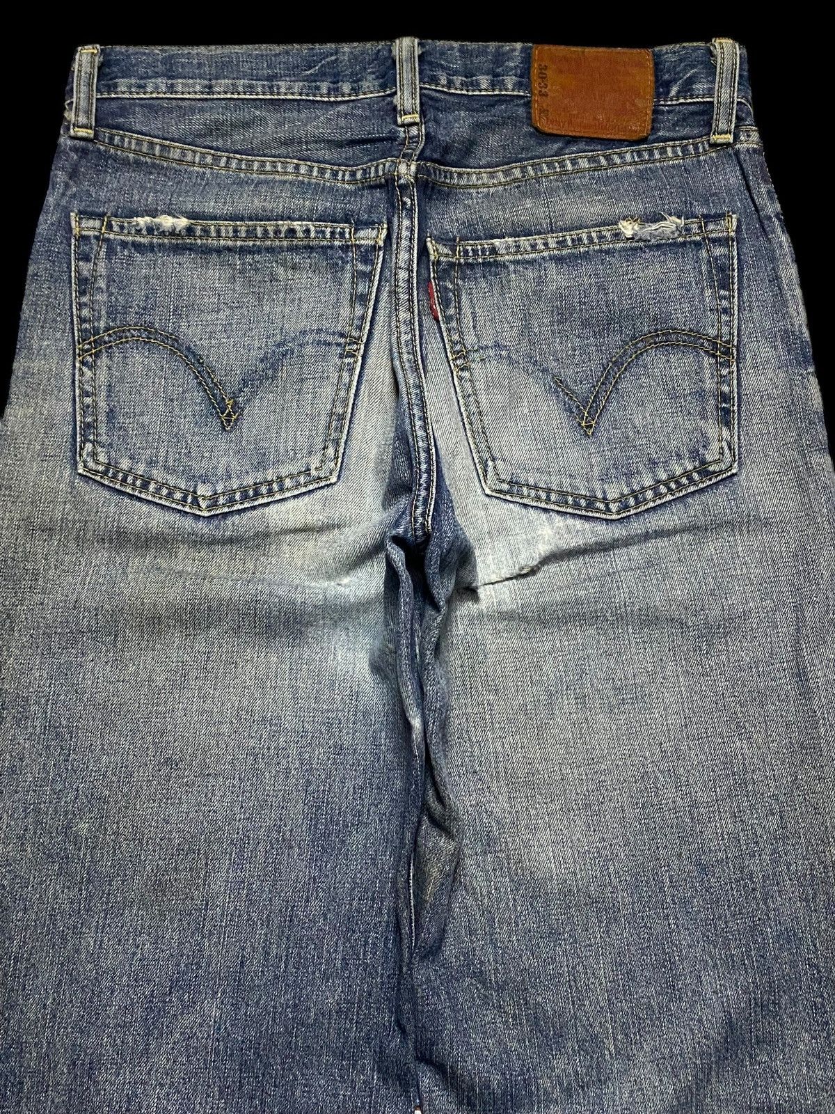Levi's Vintage Clothing Japan Levis 502 90s Sandy Wash Style Distressed Loose Jeans Size US 30 / EU 46 - 5 Thumbnail