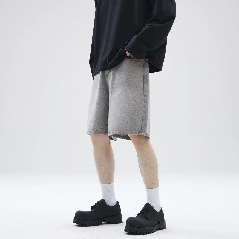 Jean × Vintage Streetwear Classic Straight Retro Shorts Size US 33 - 3 Thumbnail
