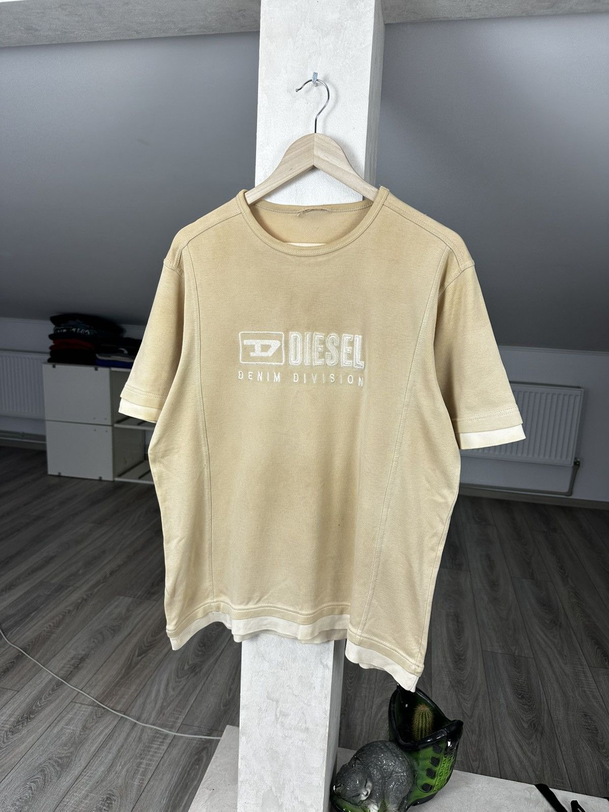 Diesel Vintage Y2K Diesel Navy Embroidered Logo Tee Size US L / EU 52-54 / 3 - 1 Thumbnail