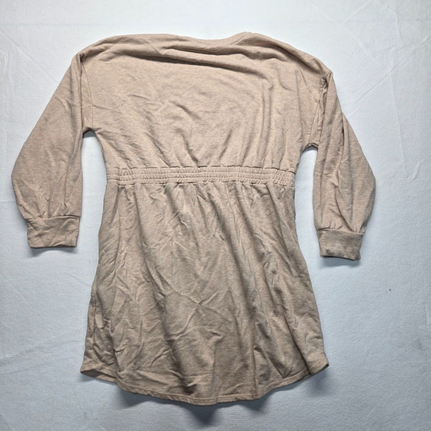 Vintage Time and Tru Women's Plus Size Sweater Dress 3XL Long Sleeve Knee Length with Pockets Tan Size XXL / US 16-18 / IT 52-54 - 8 Thumbnail