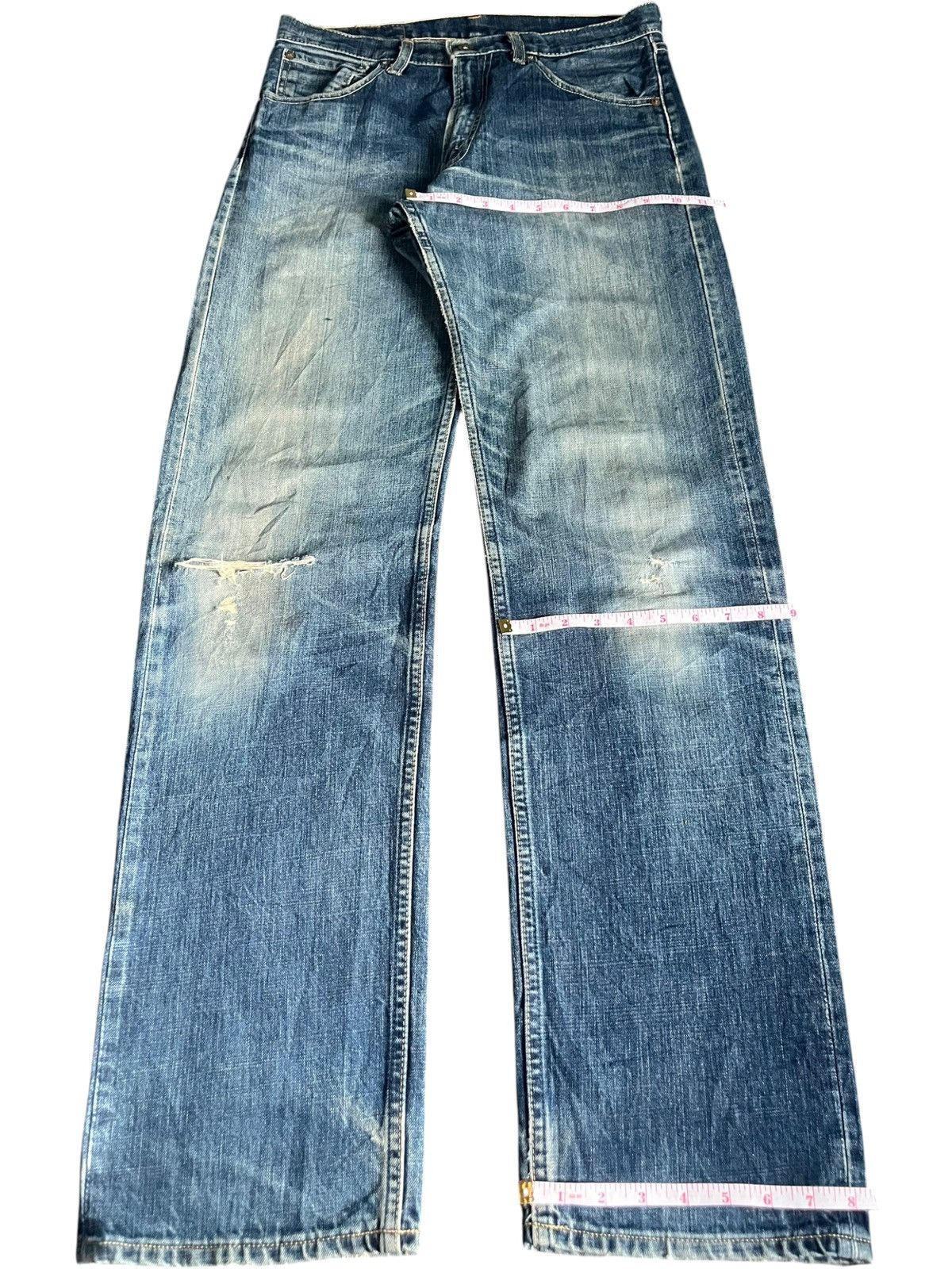 Levi's Vintage 90s Levis 503 Mud Wash Distress Loose Jeans Size US 31 - 8 Thumbnail