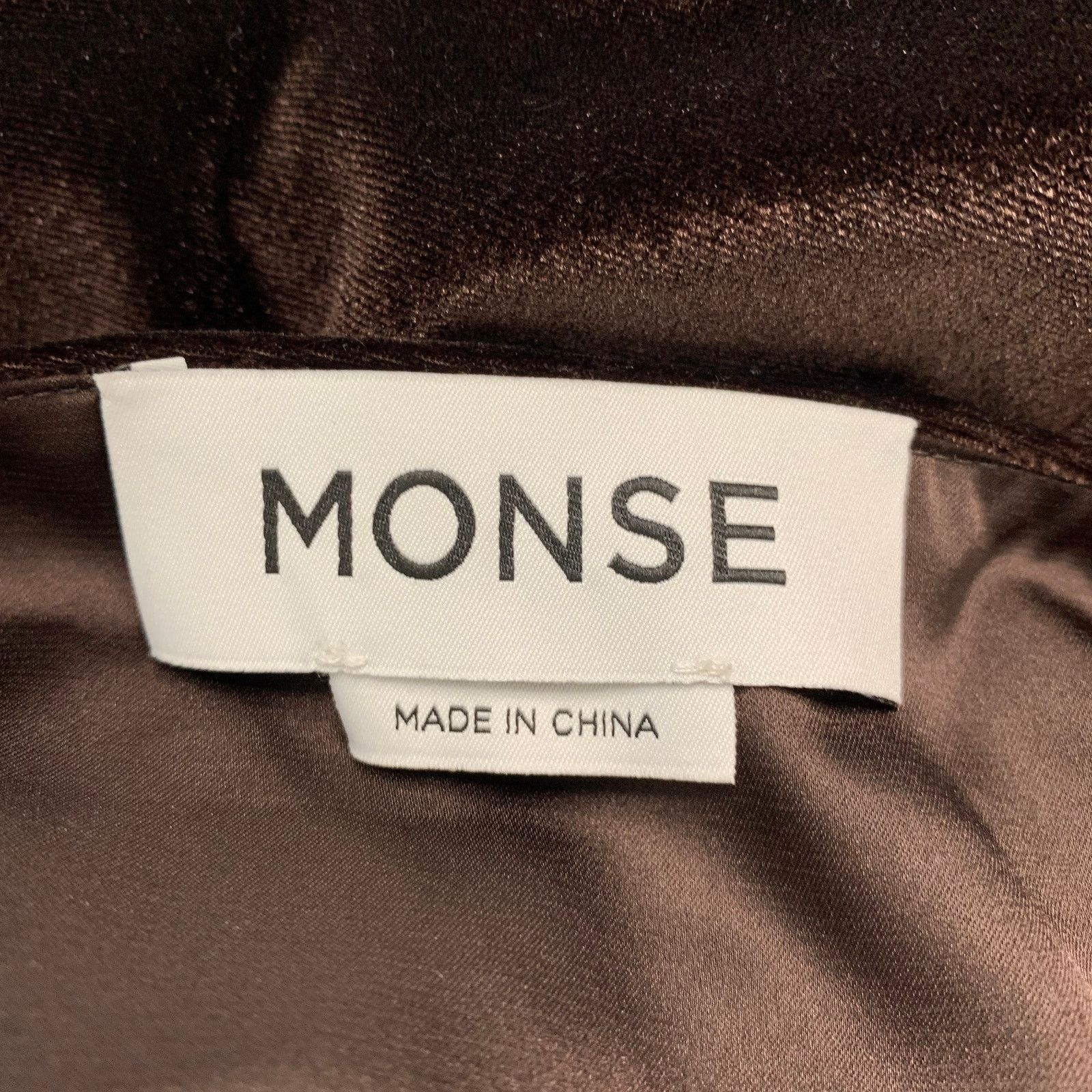 MONSE MONSE Size 2 Brown Polyester Blend Gown Size XS / US 0-2 / IT 36-38 - 6 Thumbnail