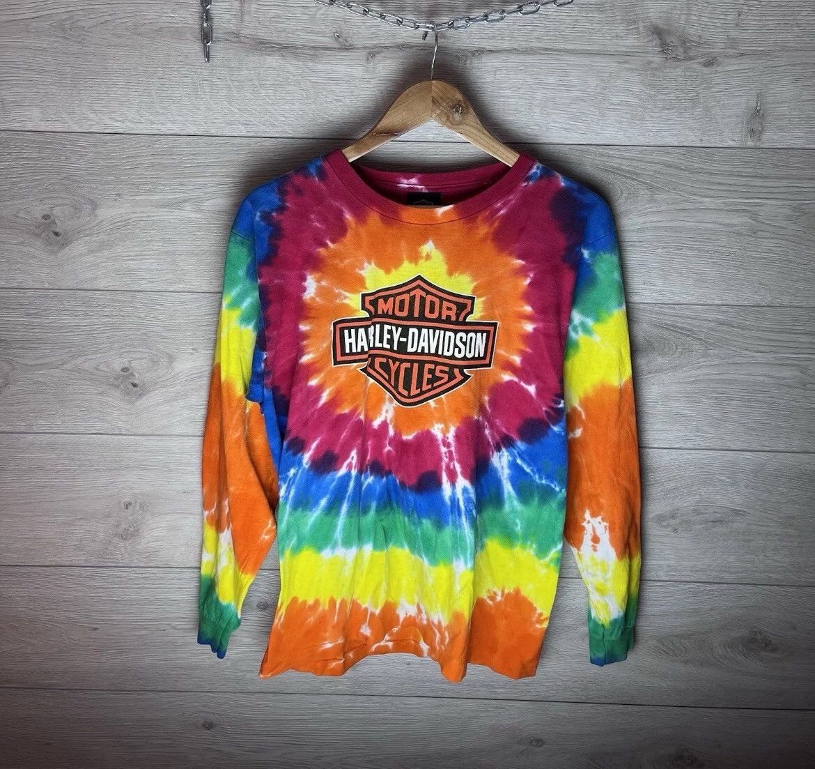 Harley Davidson Harley Davidson T-Shirt Long Multicoloured 2008 Vintage Size US S / EU 44-46 / 1 - 1 Thumbnail