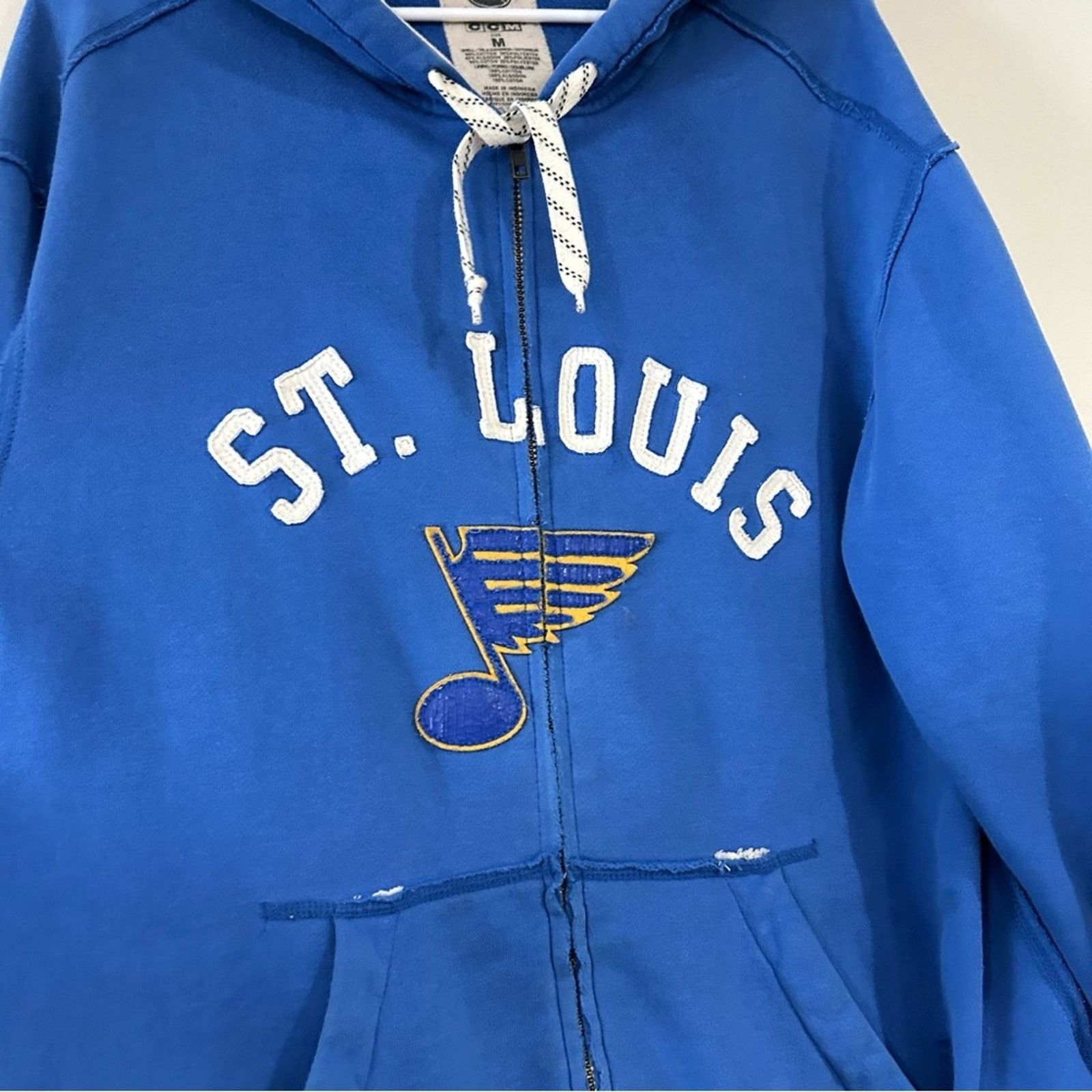 Ccm St. Louis Blues Hockey Hoodie Size US M / EU 48-50 / 2 - 2 Thumbnail