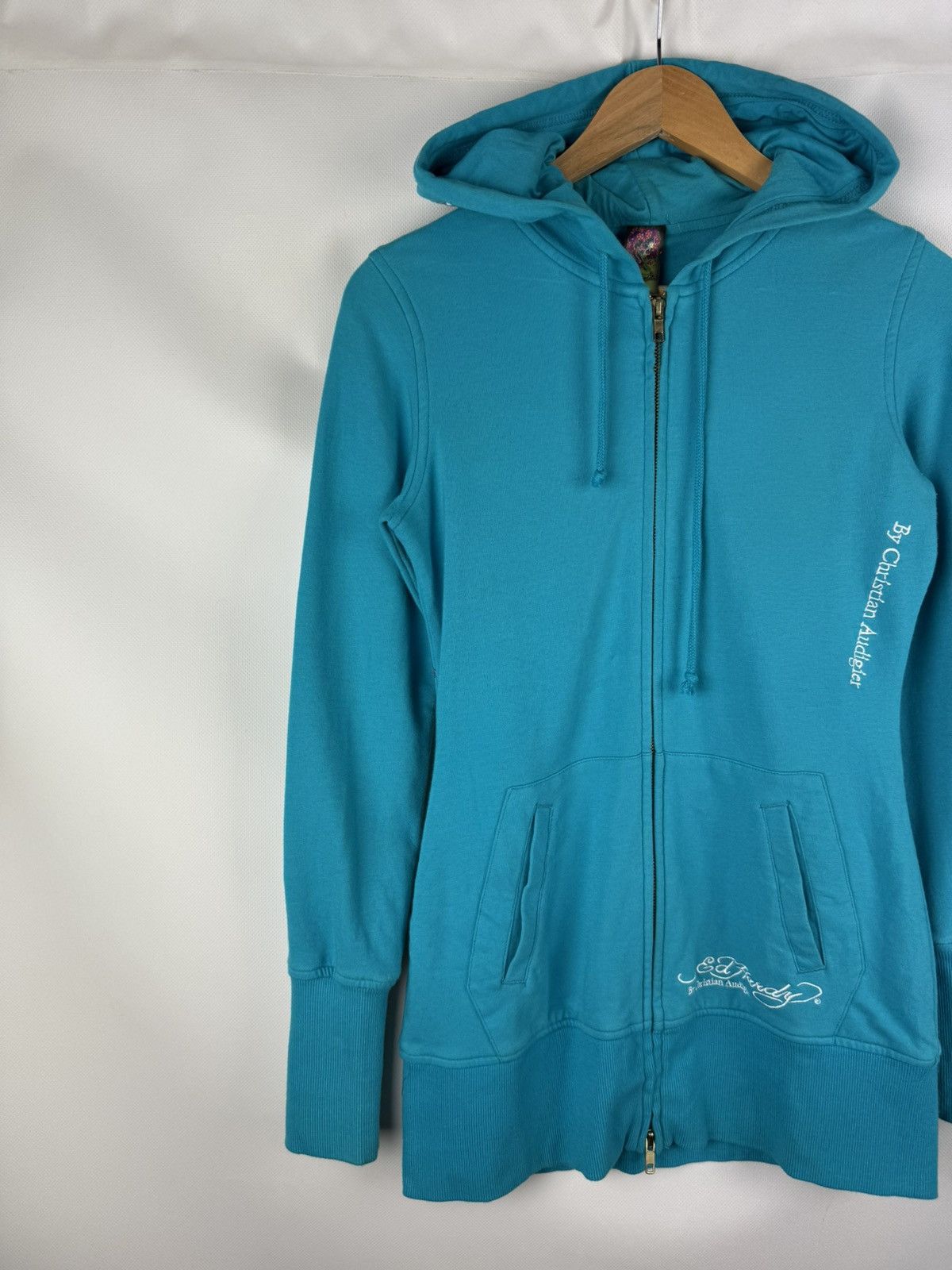 Ed Hardy Ed Hardy By Christian Audigier Y2K Tattoo Overprinted Hoodie Size S / US 4 / IT 40 - 2 Thumbnail