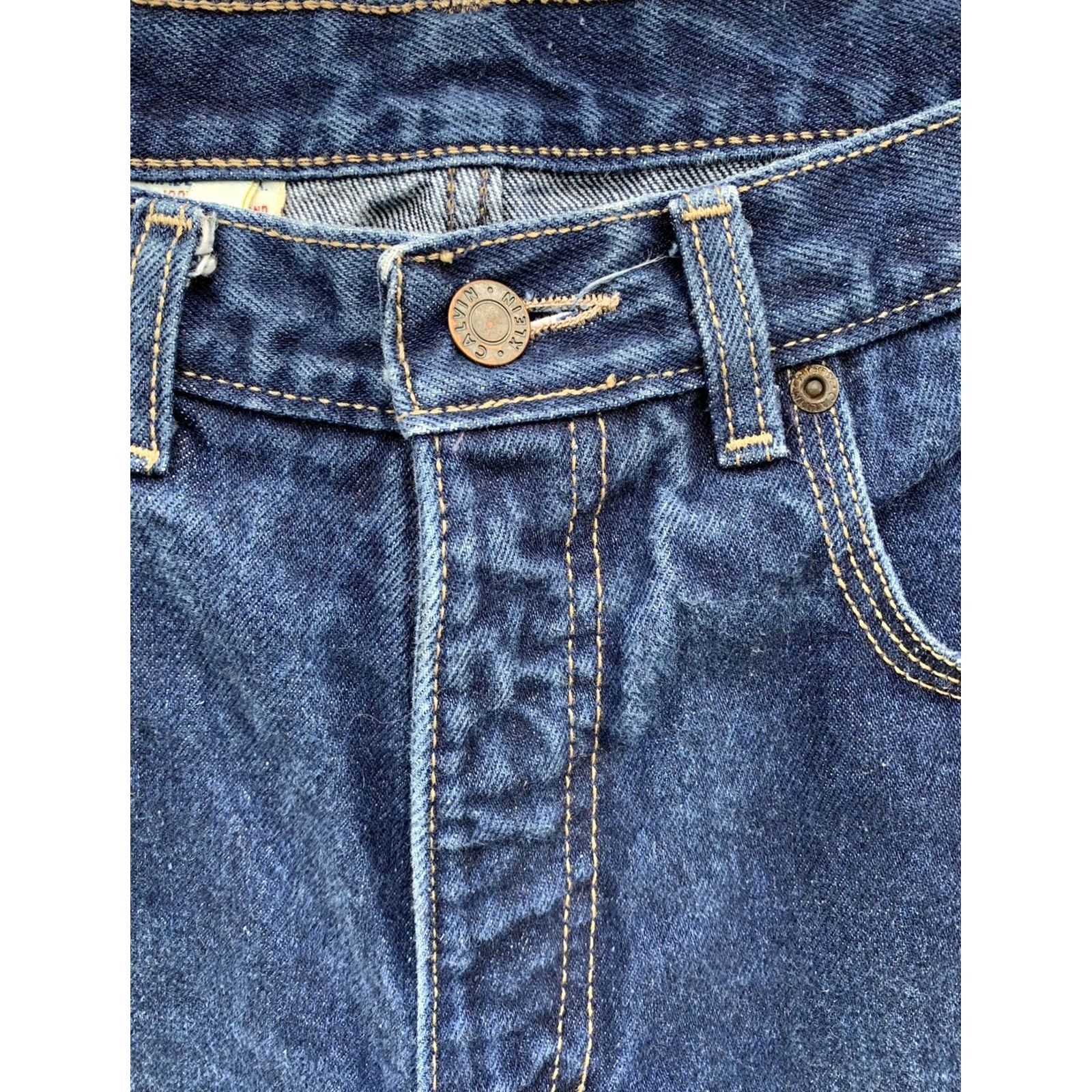 Calvin Klein VINTAGE Calvin Klein Jeans Y0626 32 80s 1980s Denim 5-Pocket 100% Cotton Blue Women XS? Size 24" / US 00 / IT 34 - 7 Thumbnail