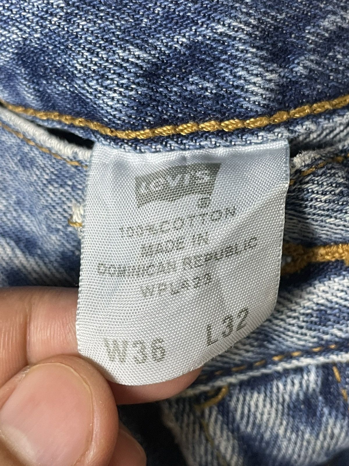 Levi's × Vintage Levis 501 Distressed Denim Jeans (106) Size US 34 / EU 50 - 6 Thumbnail
