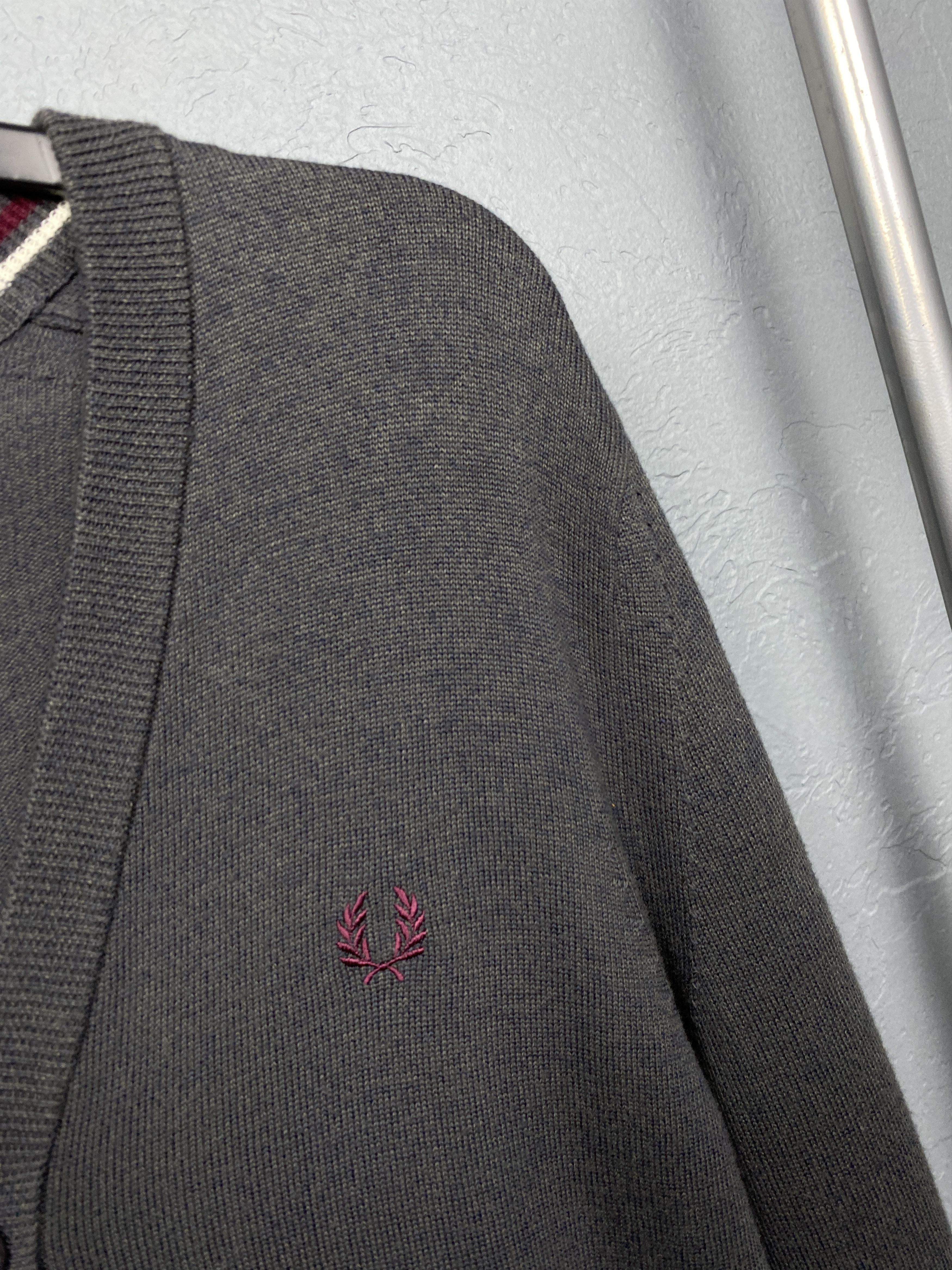Fred Perry Fred Perry Vintage Mens Wool Cardigan Sweater Size US S / EU 44-46 / 1 - 3 Thumbnail