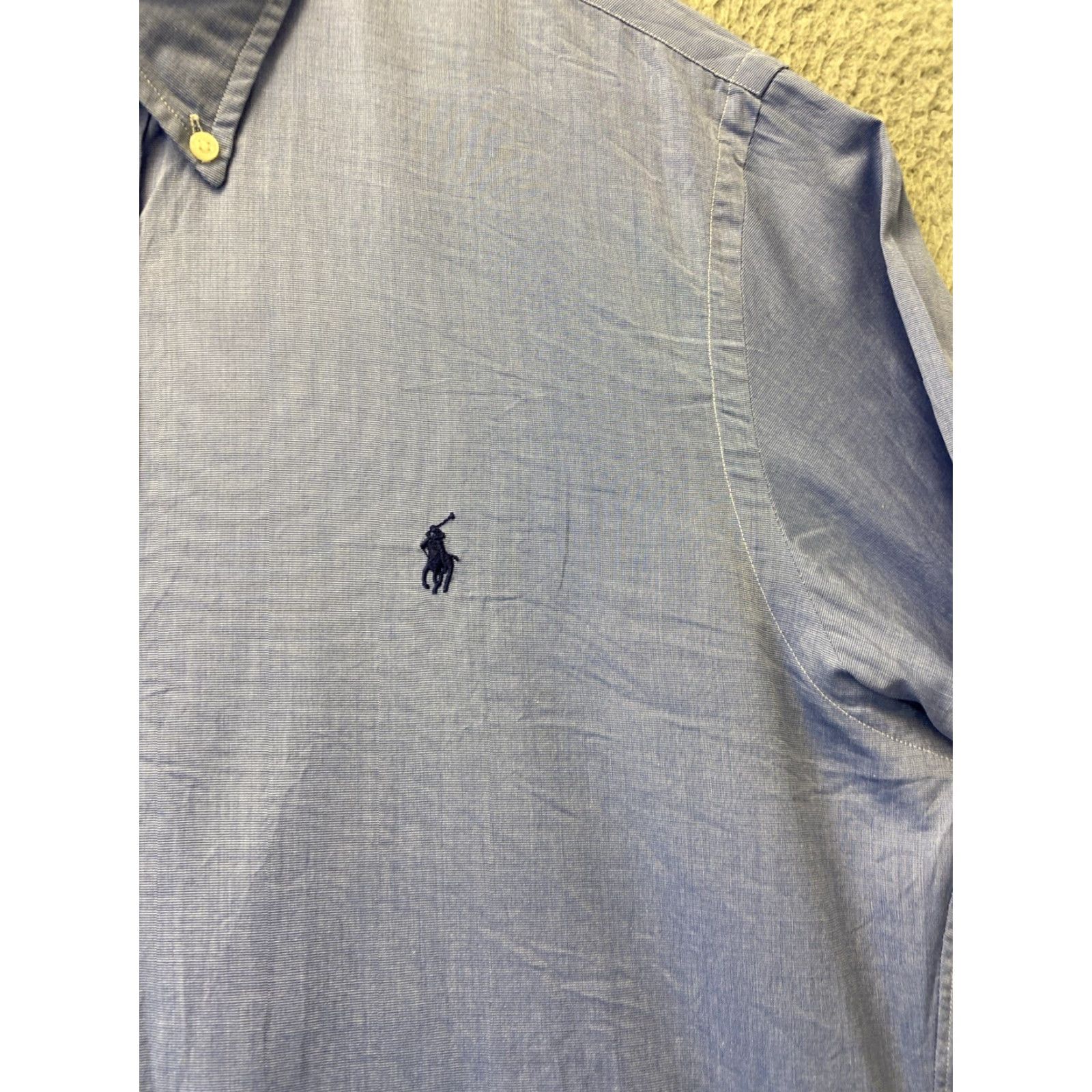 Ralph Lauren VINTAGE Ralph Lauren Men's Shirt Long Sleeve Cotton Blue Casual Business Size Large Size US L / EU 52-54 / 3 - 4 Thumbnail