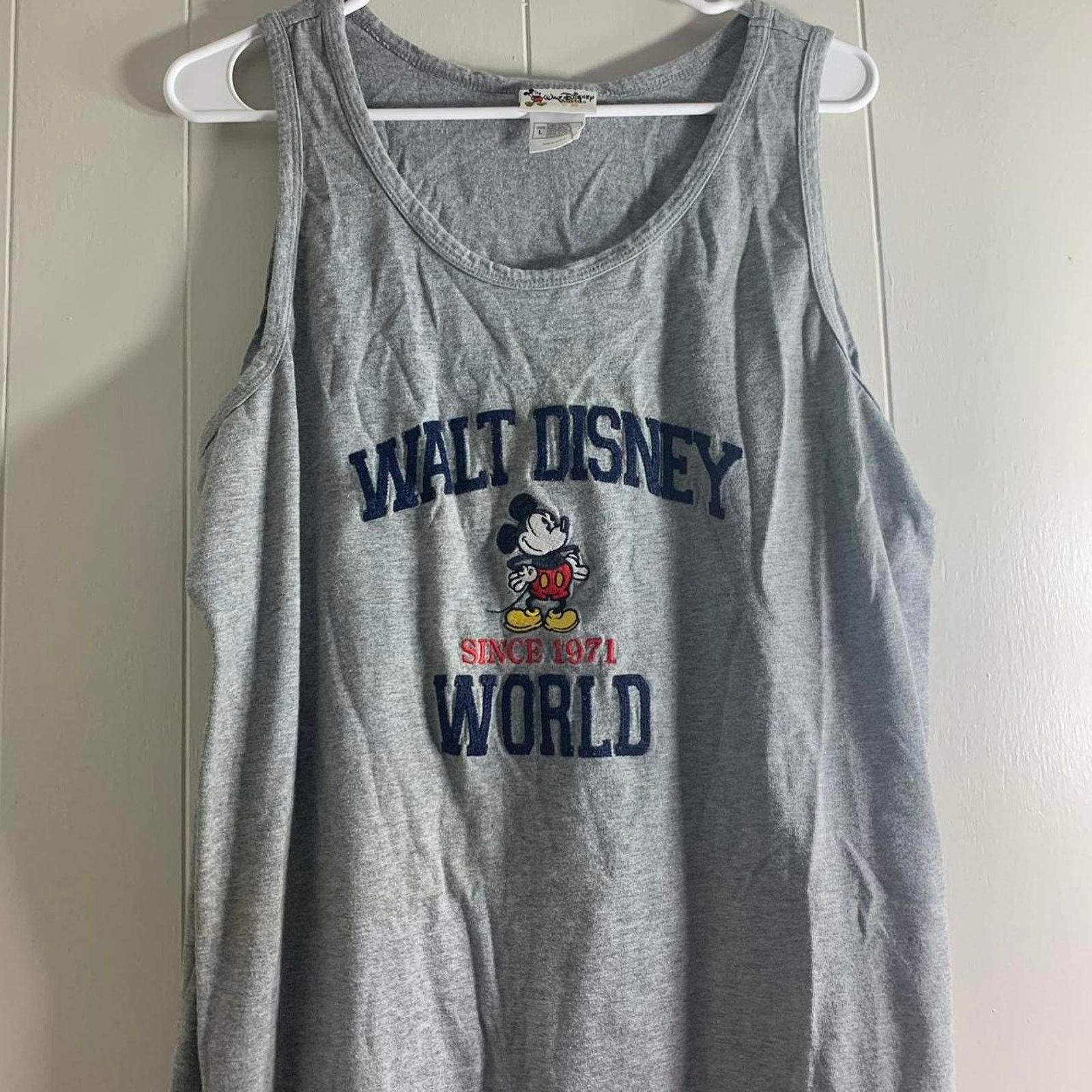 Disney vintage Y2K 2000s WALT DISNEY WORLD MICKEY MOUSE tank top L Size US L / EU 52-54 / 3 - 1 Thumbnail