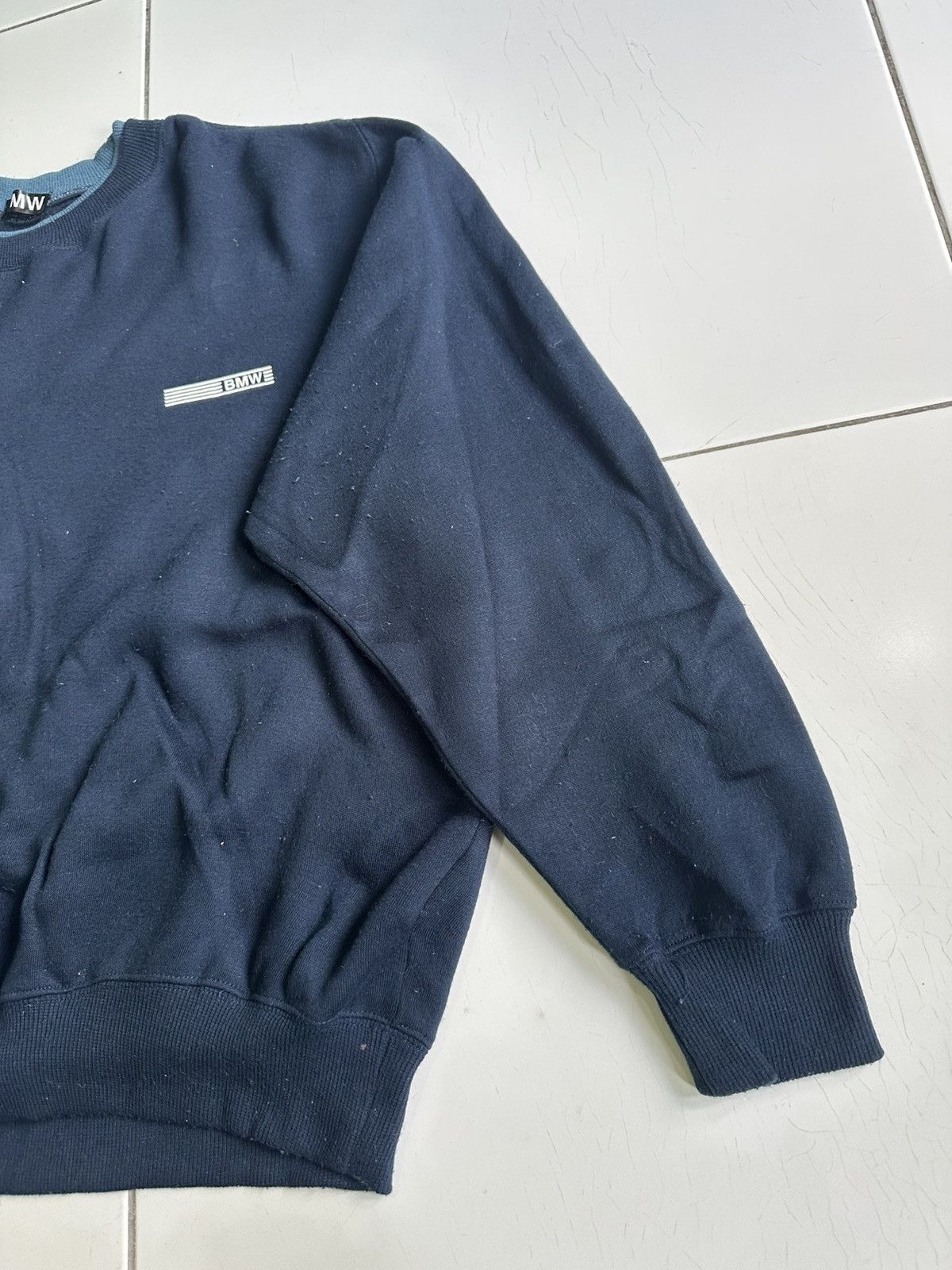 BMW × Vintage Vtg BMW dark blue sweatshirt Size US L / EU 52-54 / 3 - 3 Thumbnail