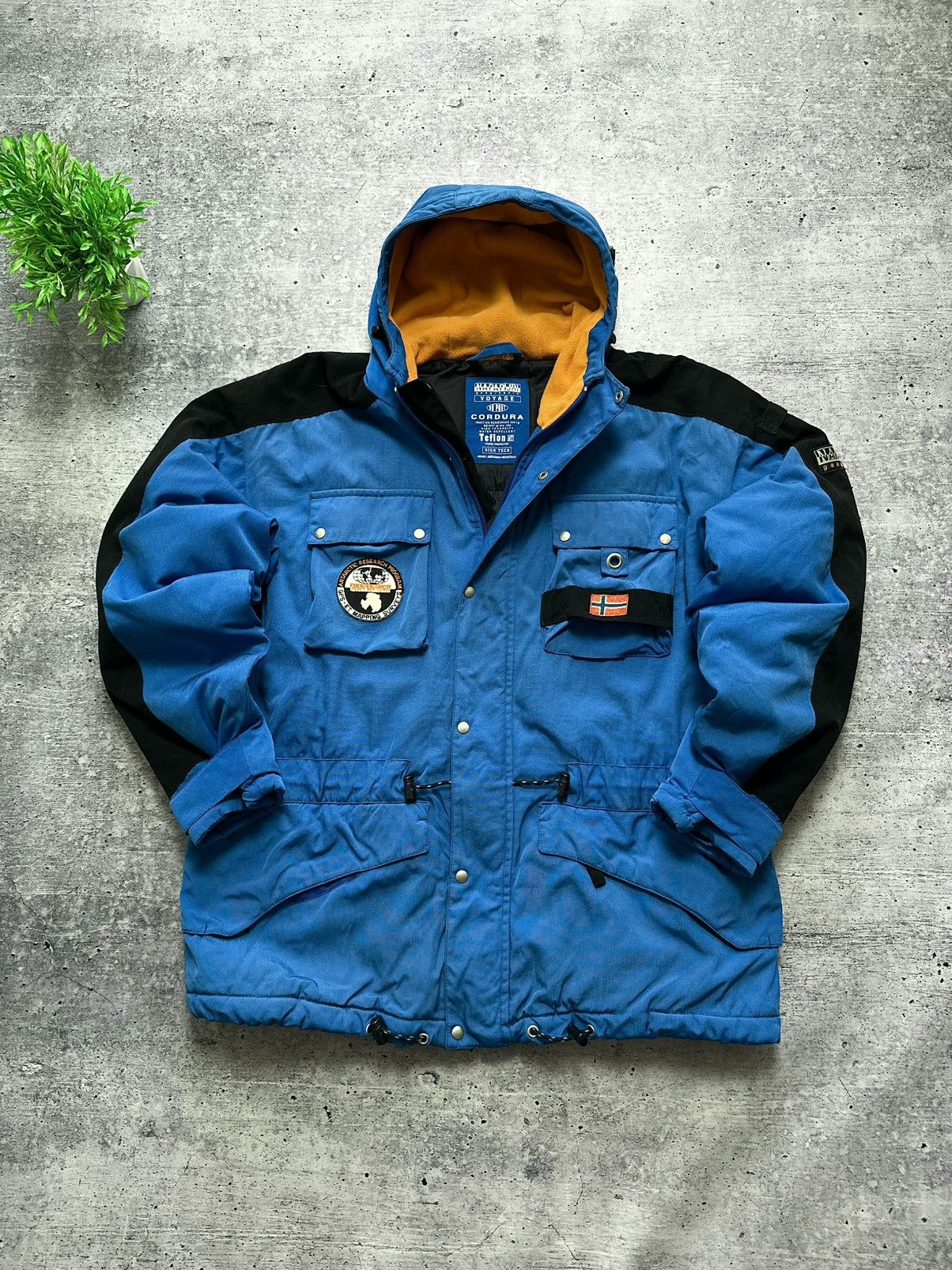 Vintage 90s Napapijri Expedition Teflon Puffer Parka Jacket