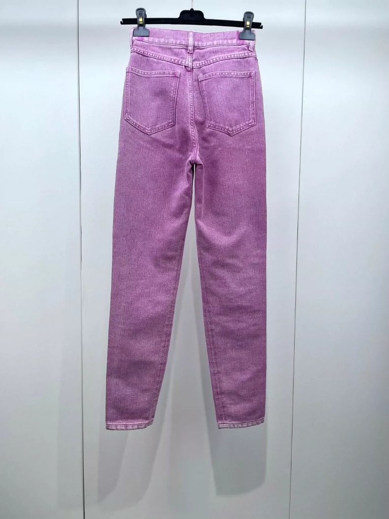 Chanel Chanel 23C pink purple old jeans Size 24" / US 00 / IT 34 - 2 Thumbnail