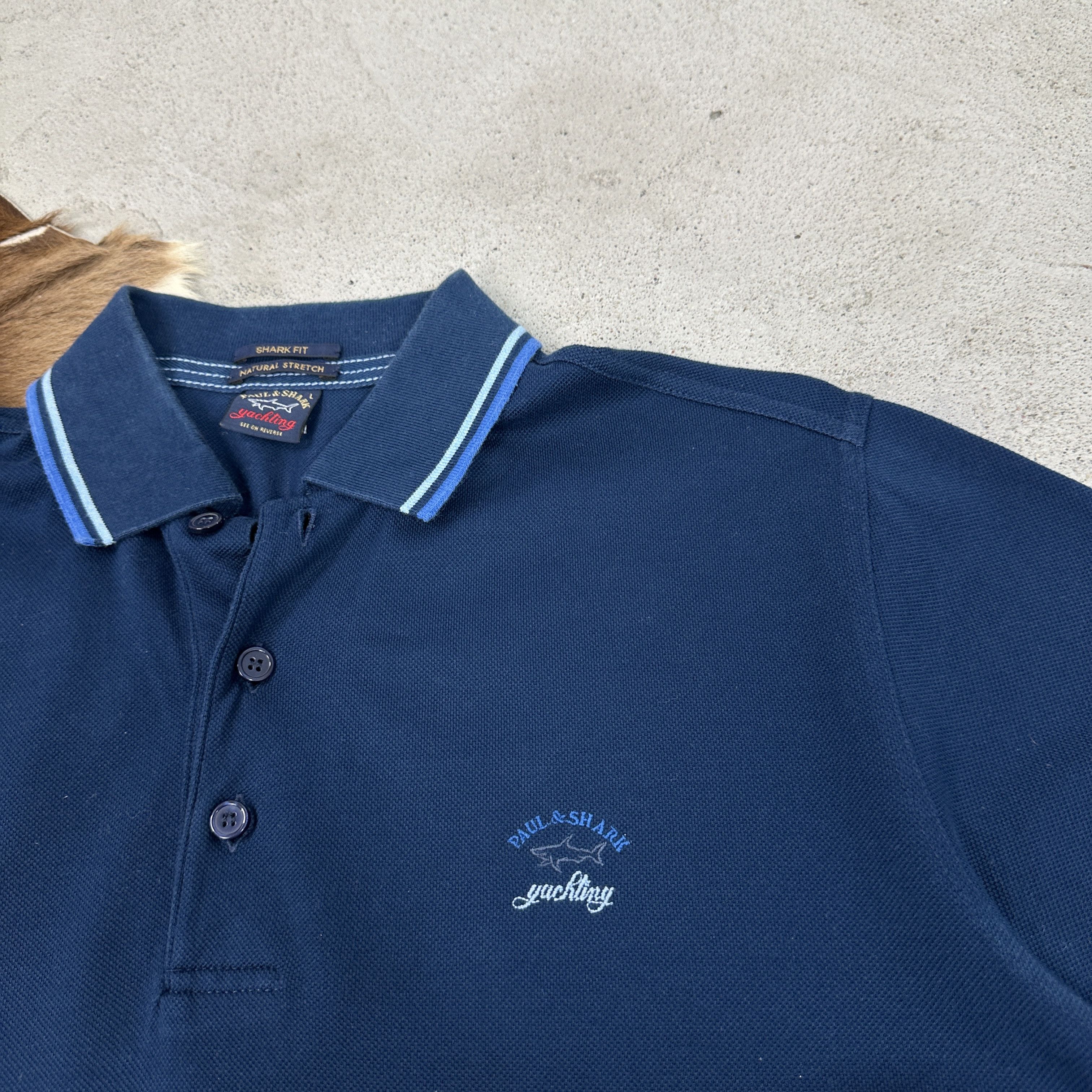 Paul & Shark × Vintage Vintage Streetwear Casual Preppy Paul&Shark Polo T-shirt 00s Size US L / EU 52-54 / 3 - 2 Thumbnail