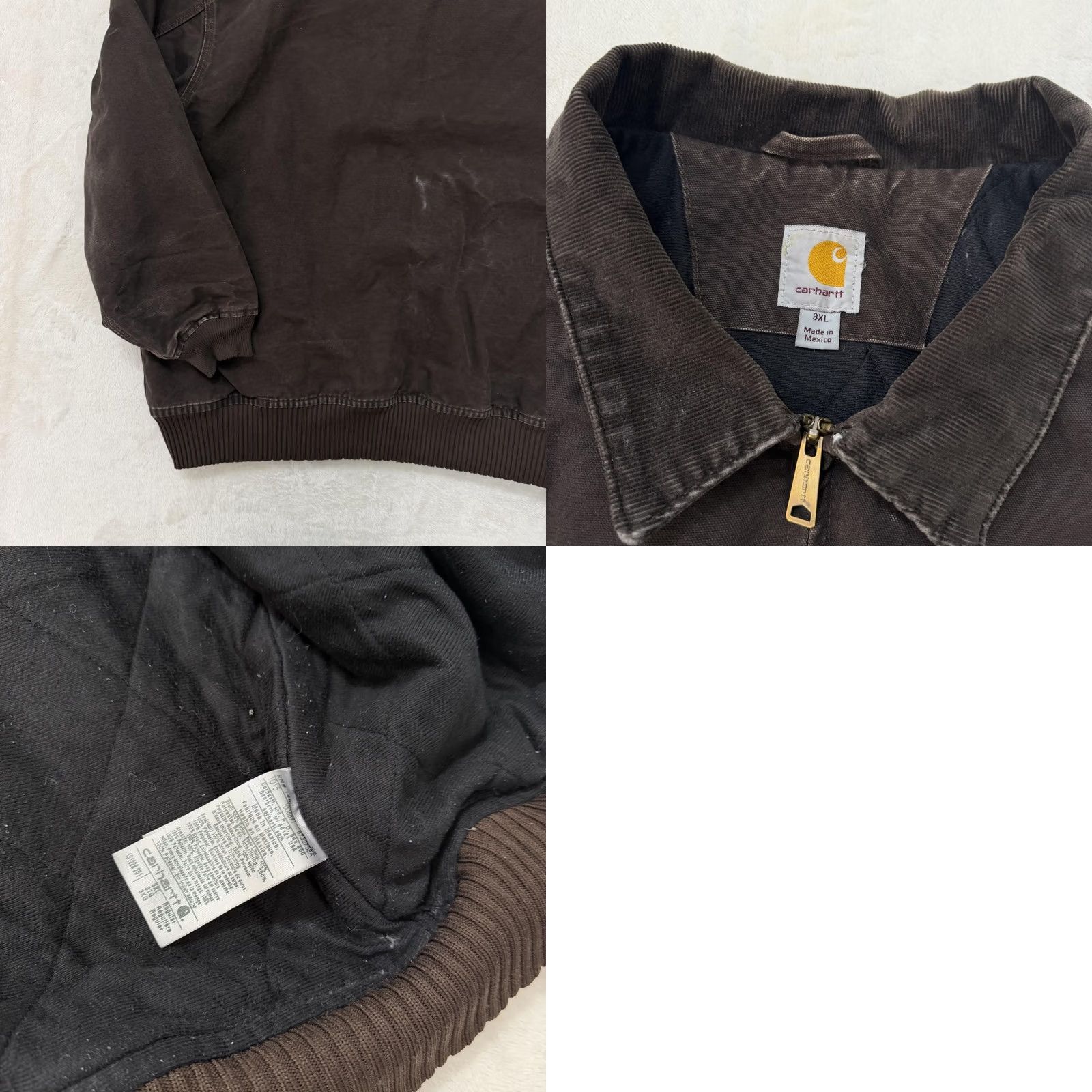 Carhartt VINTAGE Carhartt Bankston Jacket Mens 3XL Brown Quilted Detroit Bomber Jacket Zip Pockets Size US XXL / EU 58 / 5 - 10 Thumbnail