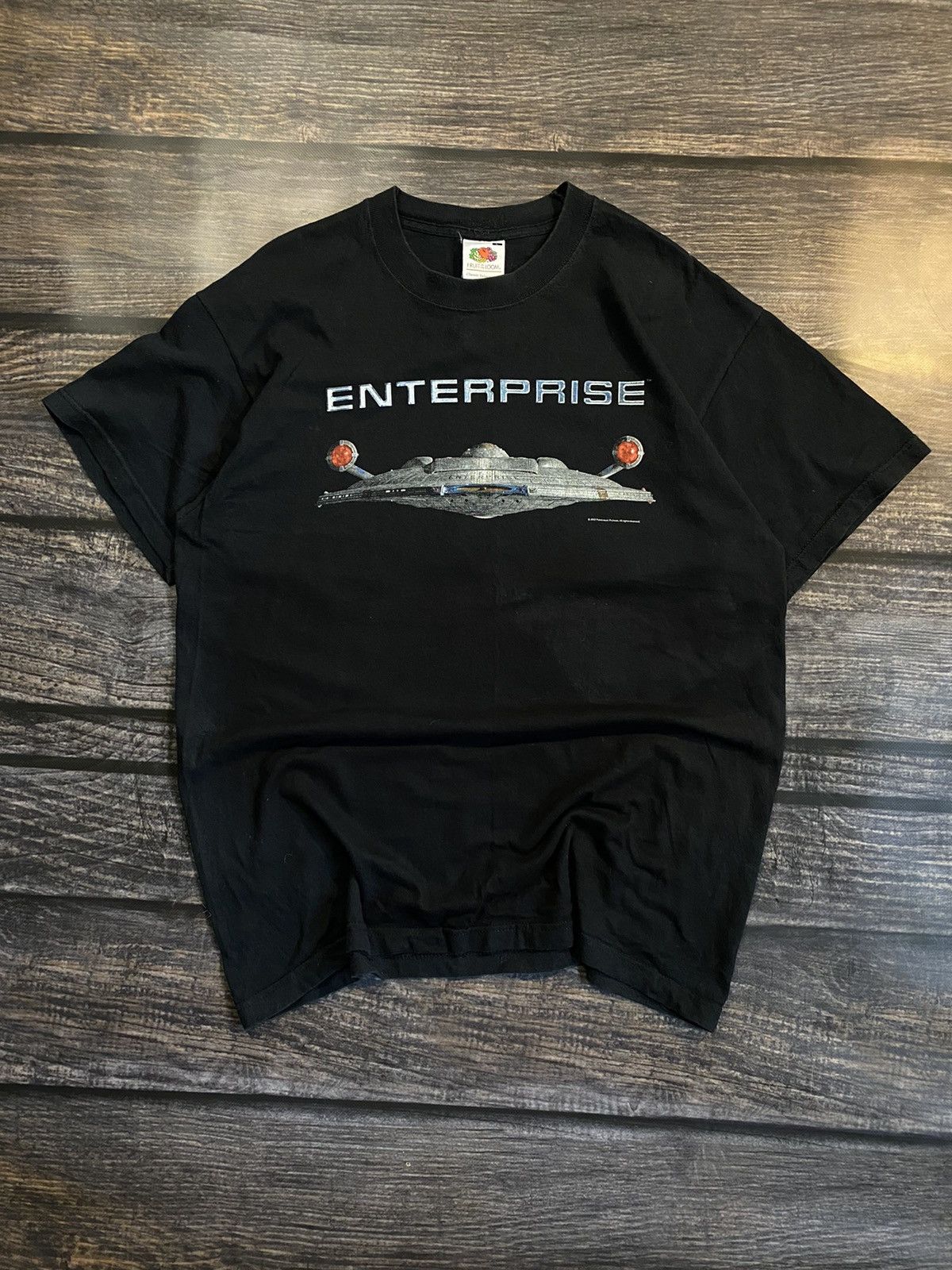Fruit Of The Loom × Star Wars × Vintage RARE❗️ 2002 STAR WARS ENTERPRISE PARAMOUNT PICTURES TEE Size US L / EU 52-54 / 3 - 1 Thumbnail