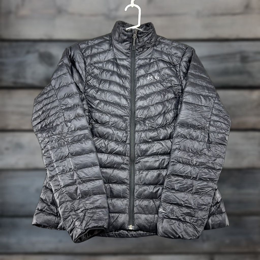 Vintage REI Co Op Jacket Womens M Black Puffer Down Full Zip Quilted Logo Mid-Length Long Sleeve Regular Outdoor Jacket Size M / US 6-8 / IT 42-44 - 1 Thumbnail