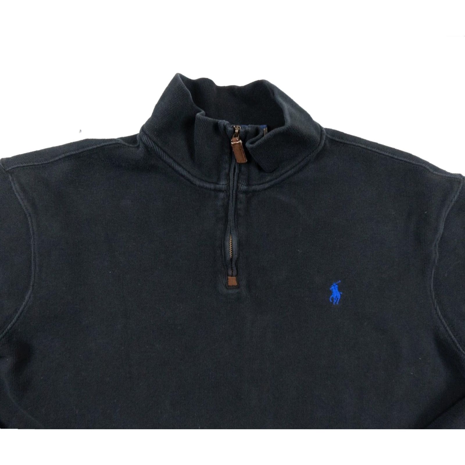 Polo Ralph Lauren Polo Ralph Lauren Sweater Mens XL Black 1/4 Zip Pullover Preppy Size US XL / EU 56 / 4 - 2 Thumbnail