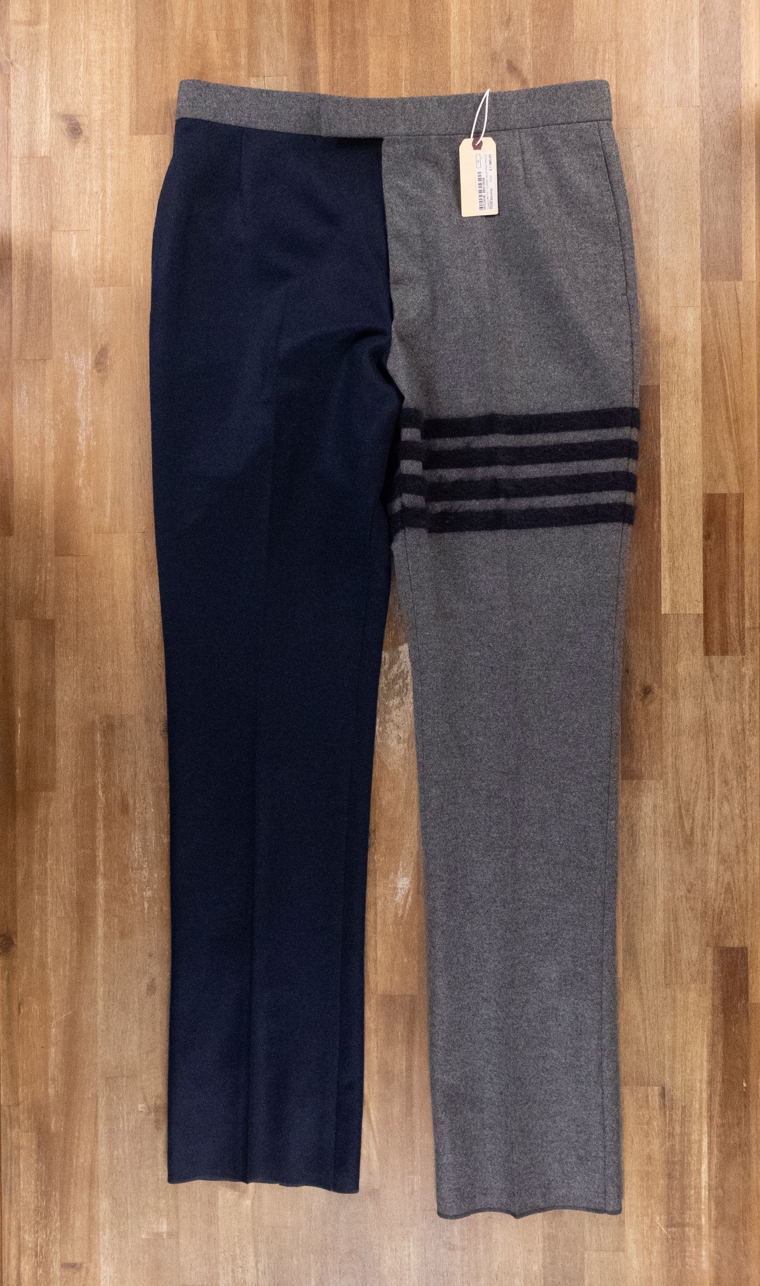 Thom Browne THOM BROWNE blue navy flannel wool pants trousers 4 XL Size US 36 / EU 52 - 1 Thumbnail