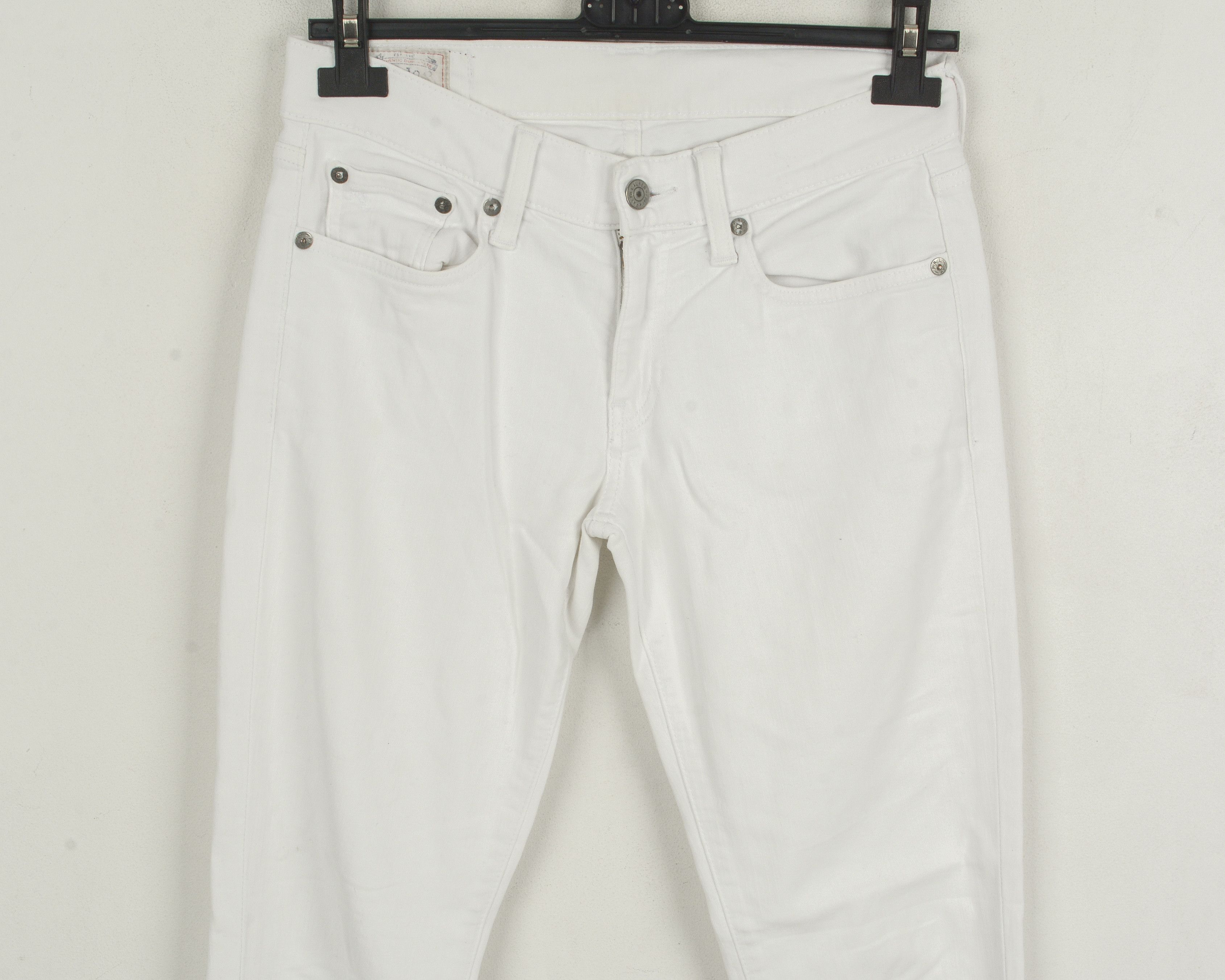 Polo Ralph Lauren Tompkins Skinny Women W26 L30 White Jeans Denim Trousers Size 26" / US 2 / IT 38 - 2 Thumbnail
