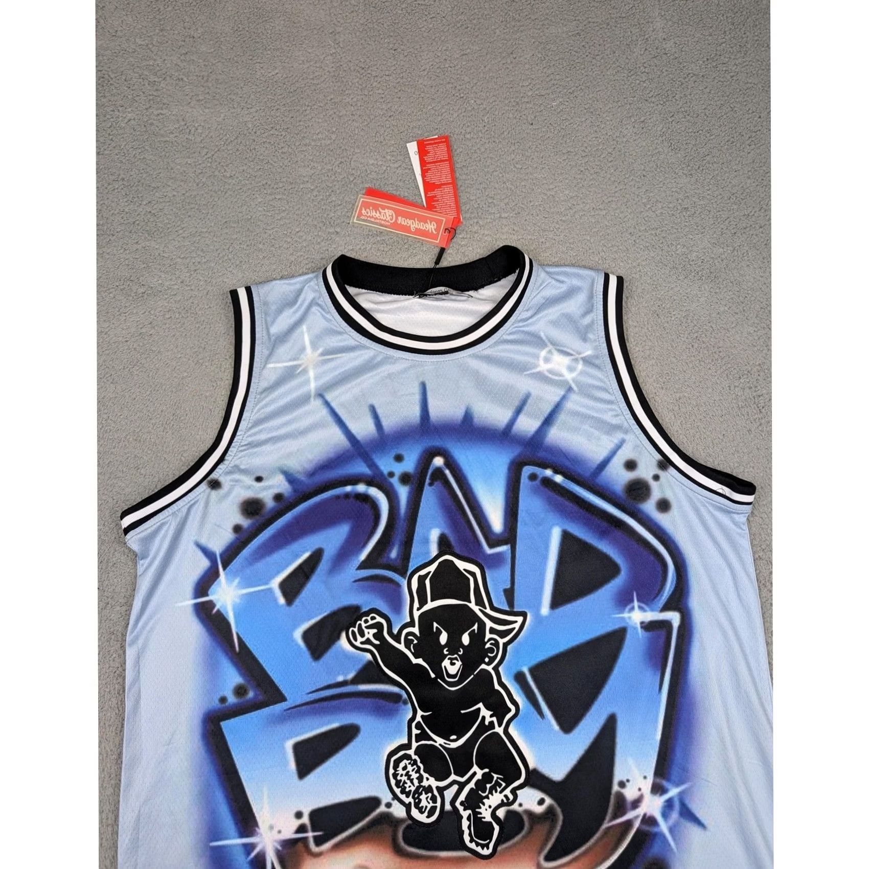 Vintage Headgear Classics Jersey Mens 3XL Blue Tank Bad Boy Records 90s Basketball Throwback Size US XXL / EU 58 / 5 - 3 Thumbnail