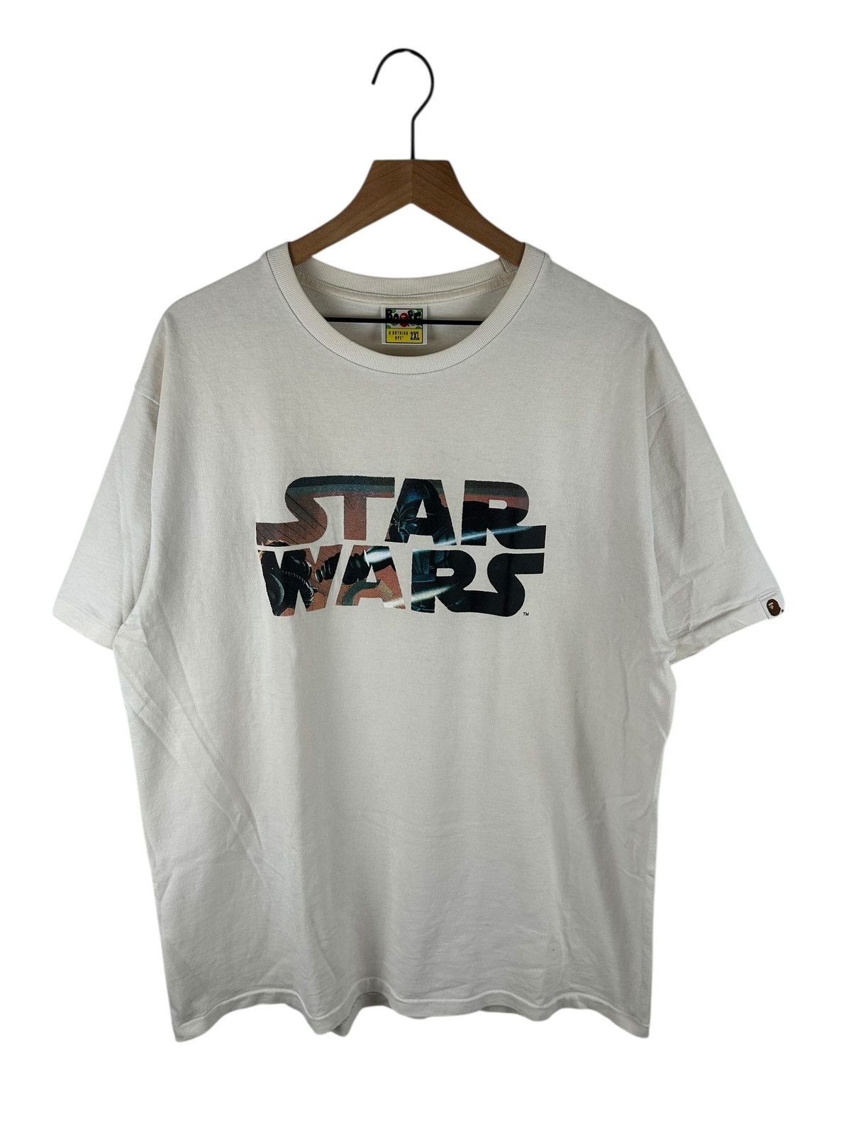 Pre-owned Bape X Star Wars Logo Print T-shirt In White