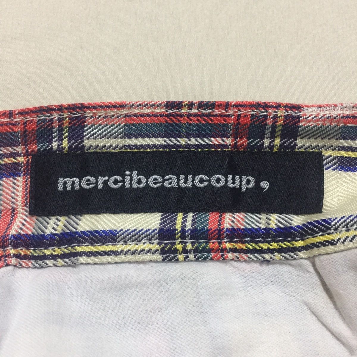 Issey Miyake Vintage Mercibeaucoup Issey Miyake Drop Crotch Tartan Pants Size US 29 - 7 Thumbnail