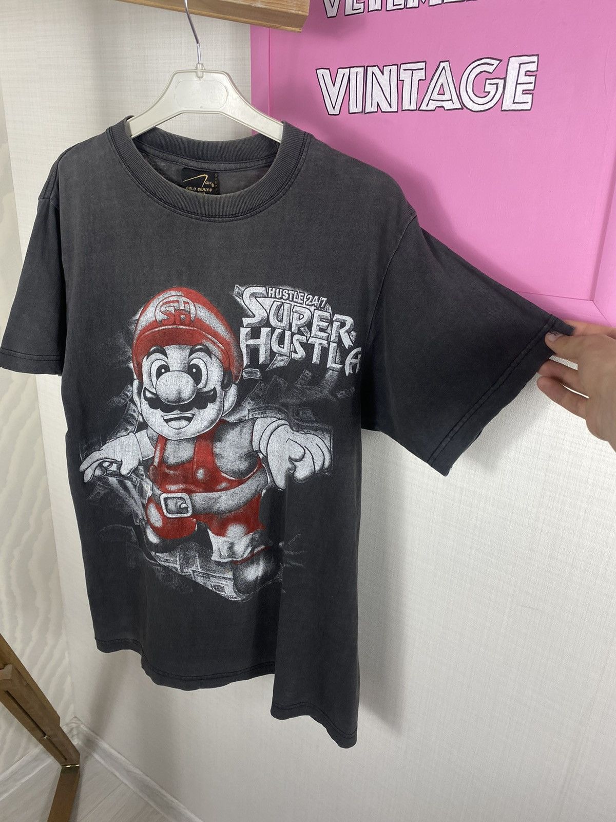 Nintendo × Vintage Mario Super Hustla T Shirt Size US M / EU 48-50 / 2 - 4 Thumbnail