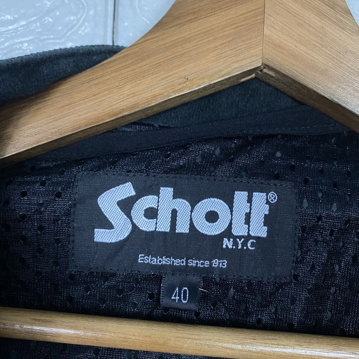 Schott Vintage Biker Motorcycle Jacket Schott NYC Big Logo Size US M / EU 48-50 / 2 - 20 Thumbnail