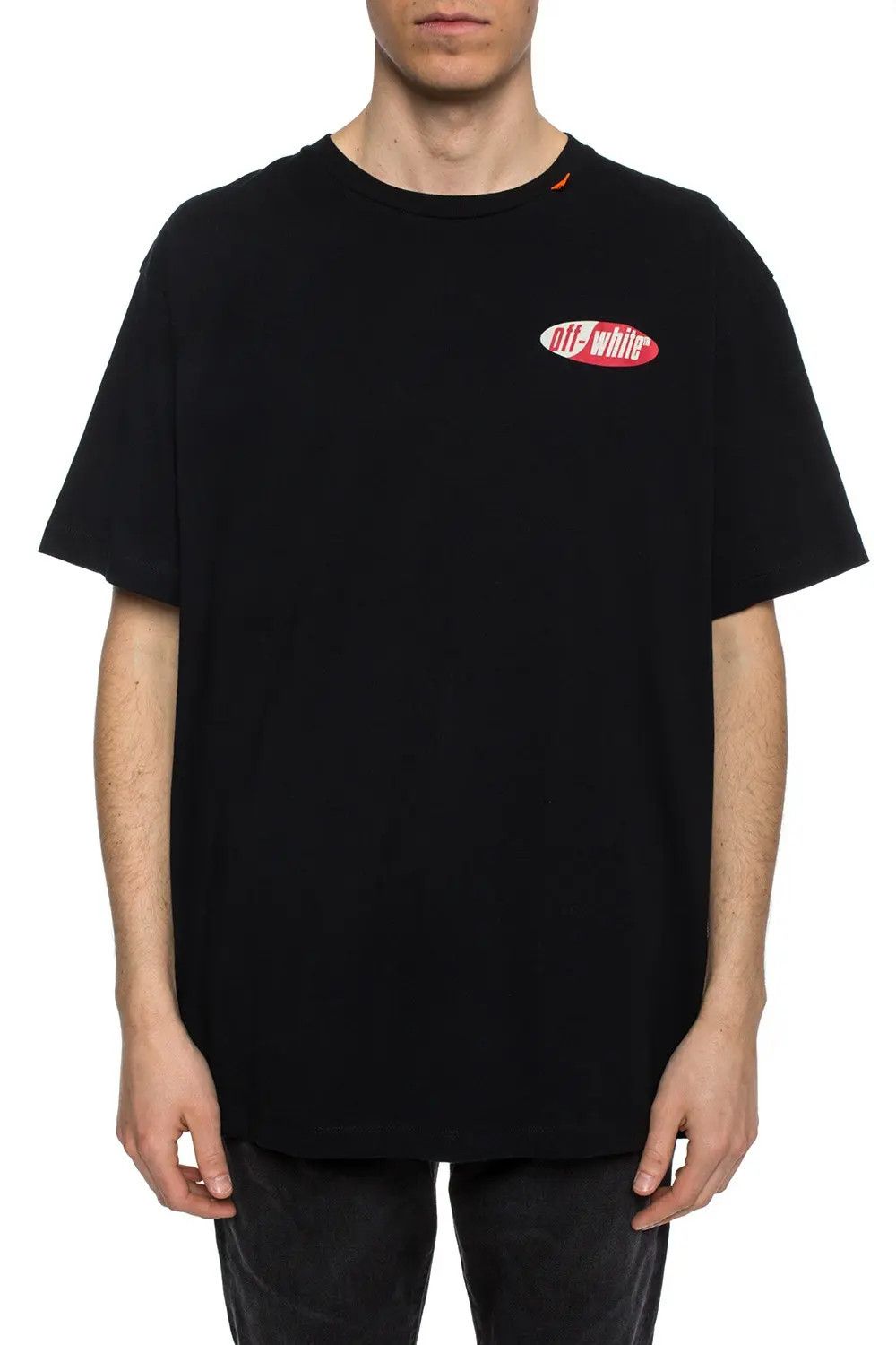 Off-White Black and Red Split Arrows Oversized T-Shirt Size US M / EU 48-50 / 2 - 4 Thumbnail