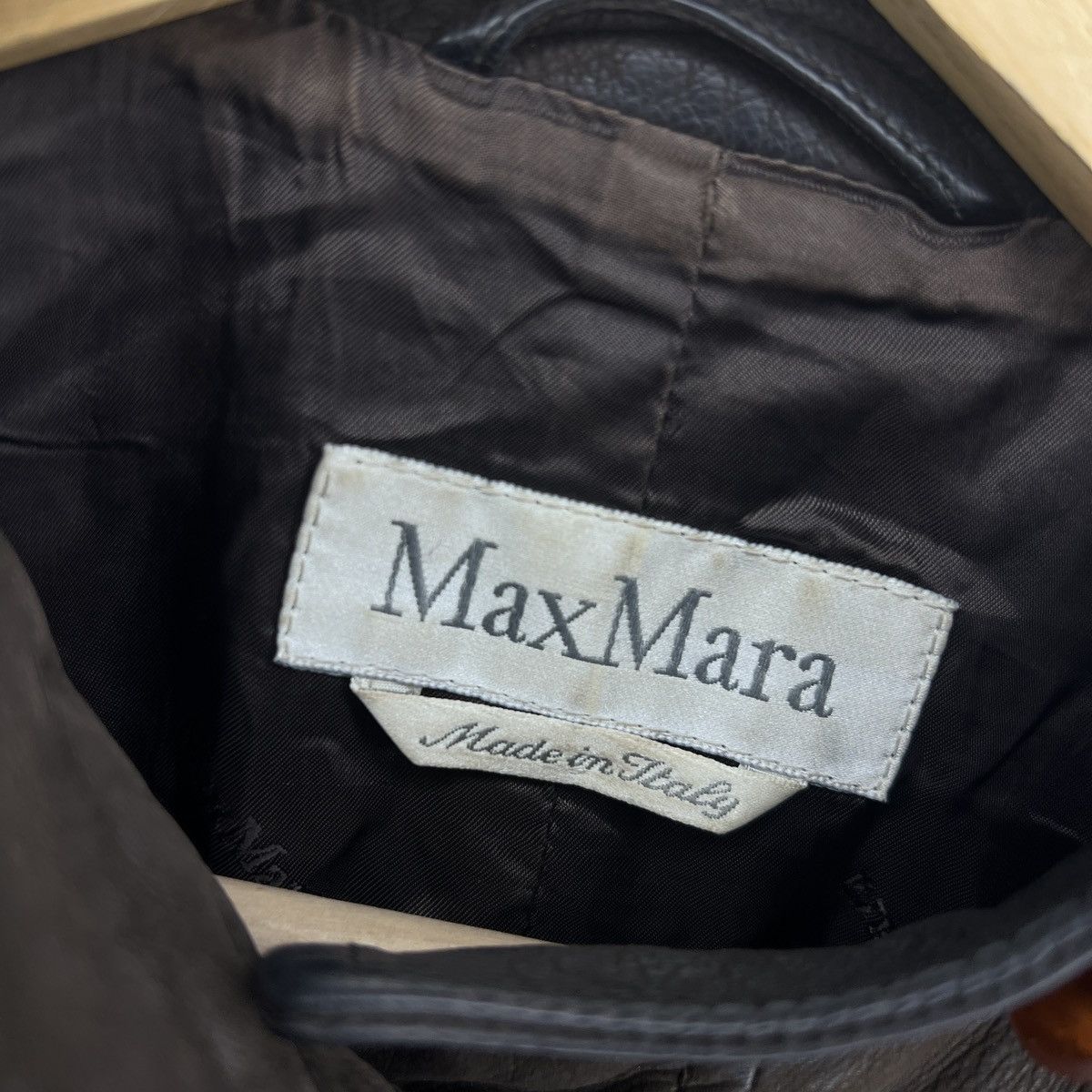 Max Mara Max Mara Blazer Leather Jacket Women Brown Size M Size M / US 6-8 / IT 42-44 - 5 Thumbnail