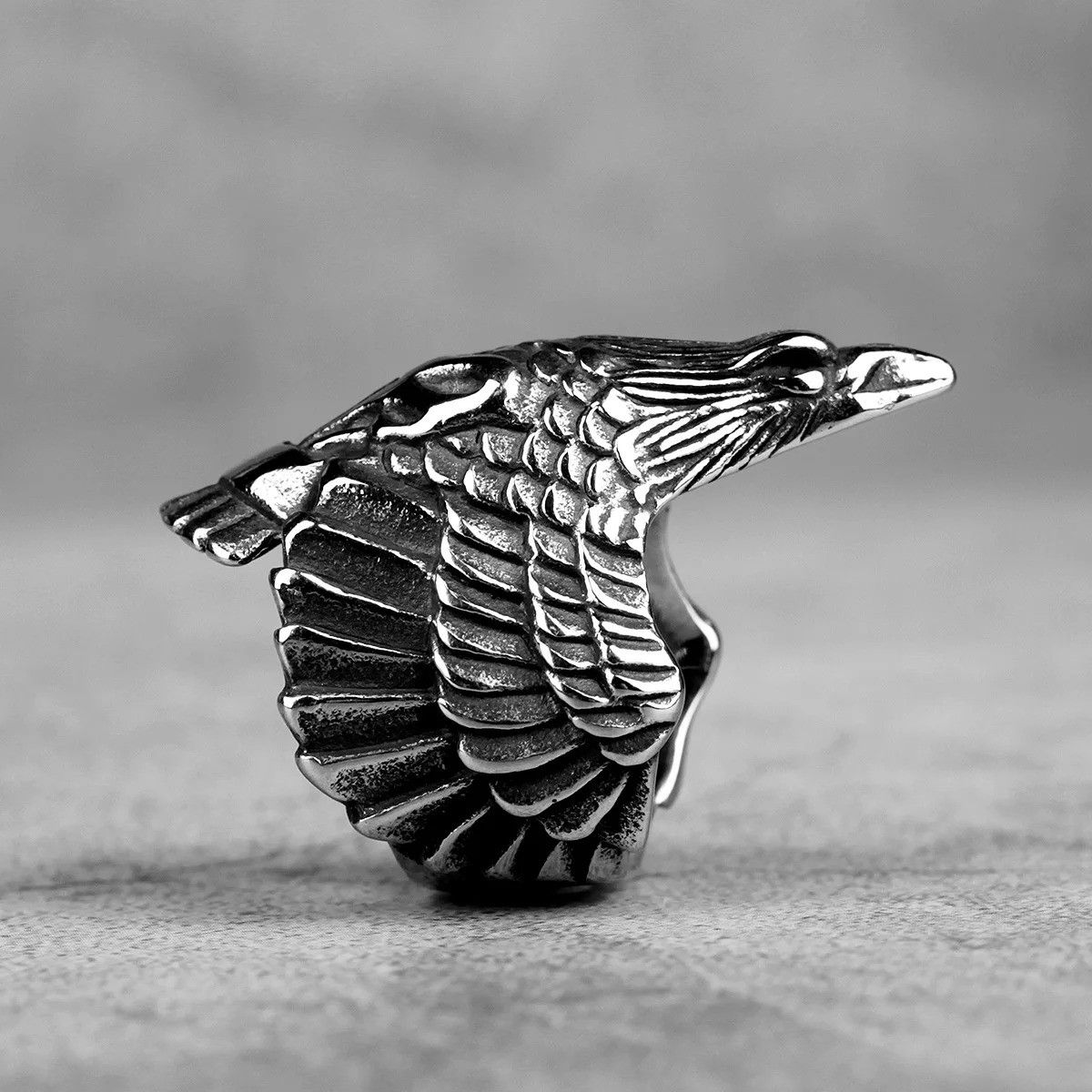 Jewelry Flying Eagle Ring Streetwear Jewelry Fashion Gift Size ONE SIZE - 1 Thumbnail